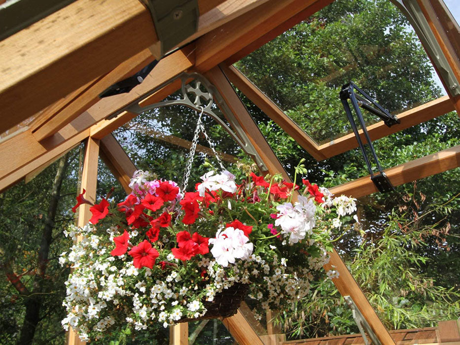 Alton Greenhouse | Durham T-Shaped Cedar Half-Boarded Greenhouse
