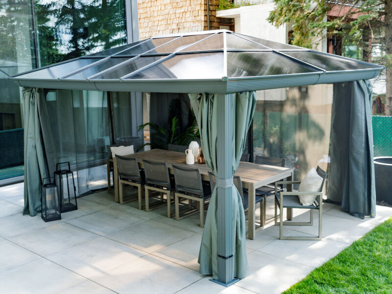 Gazebo Penguin Venus Gazebo 12'x14' Polycarbonate Roof