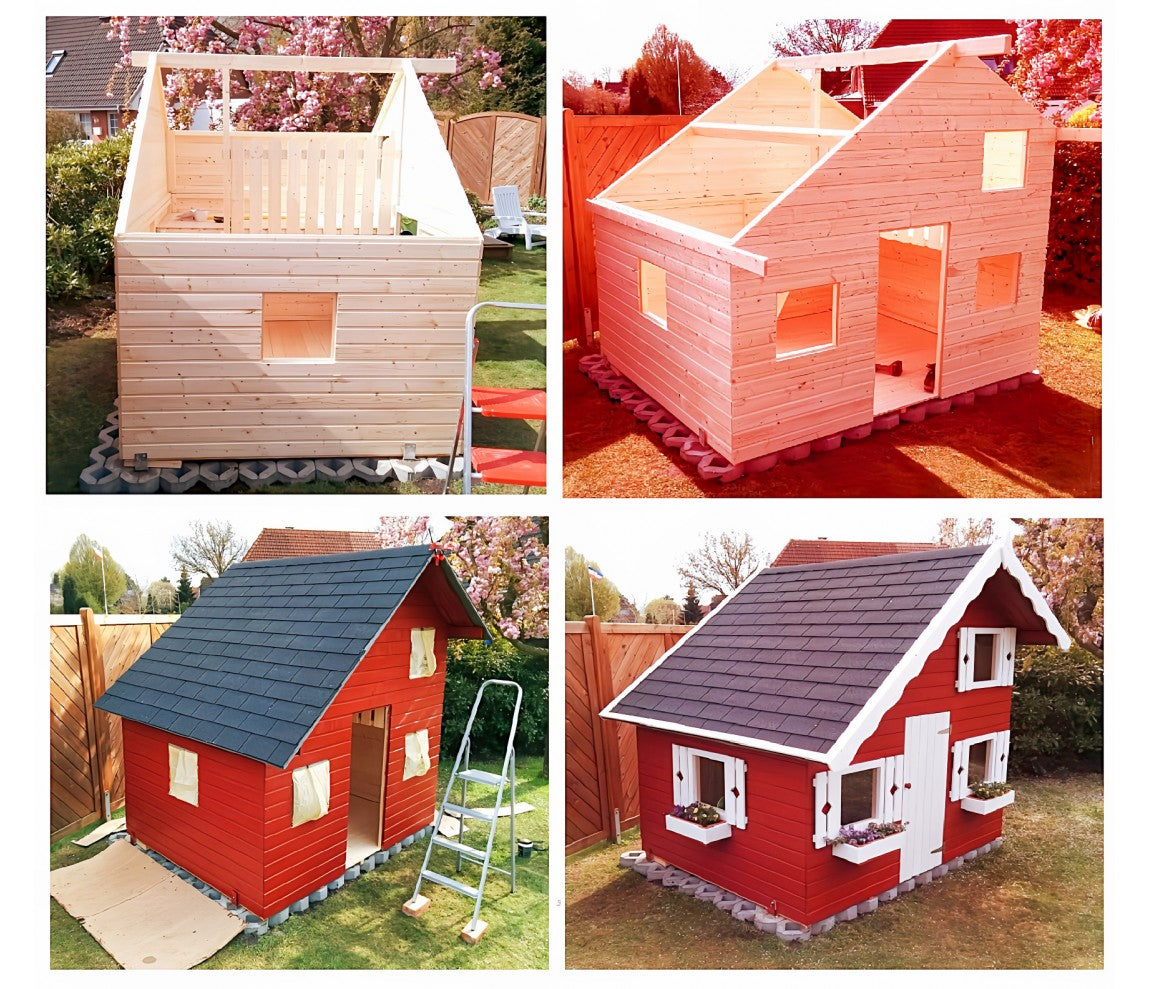 Allwood | Playhouse Rascal | 41 Sqf + 25 Sqf Mini Loft