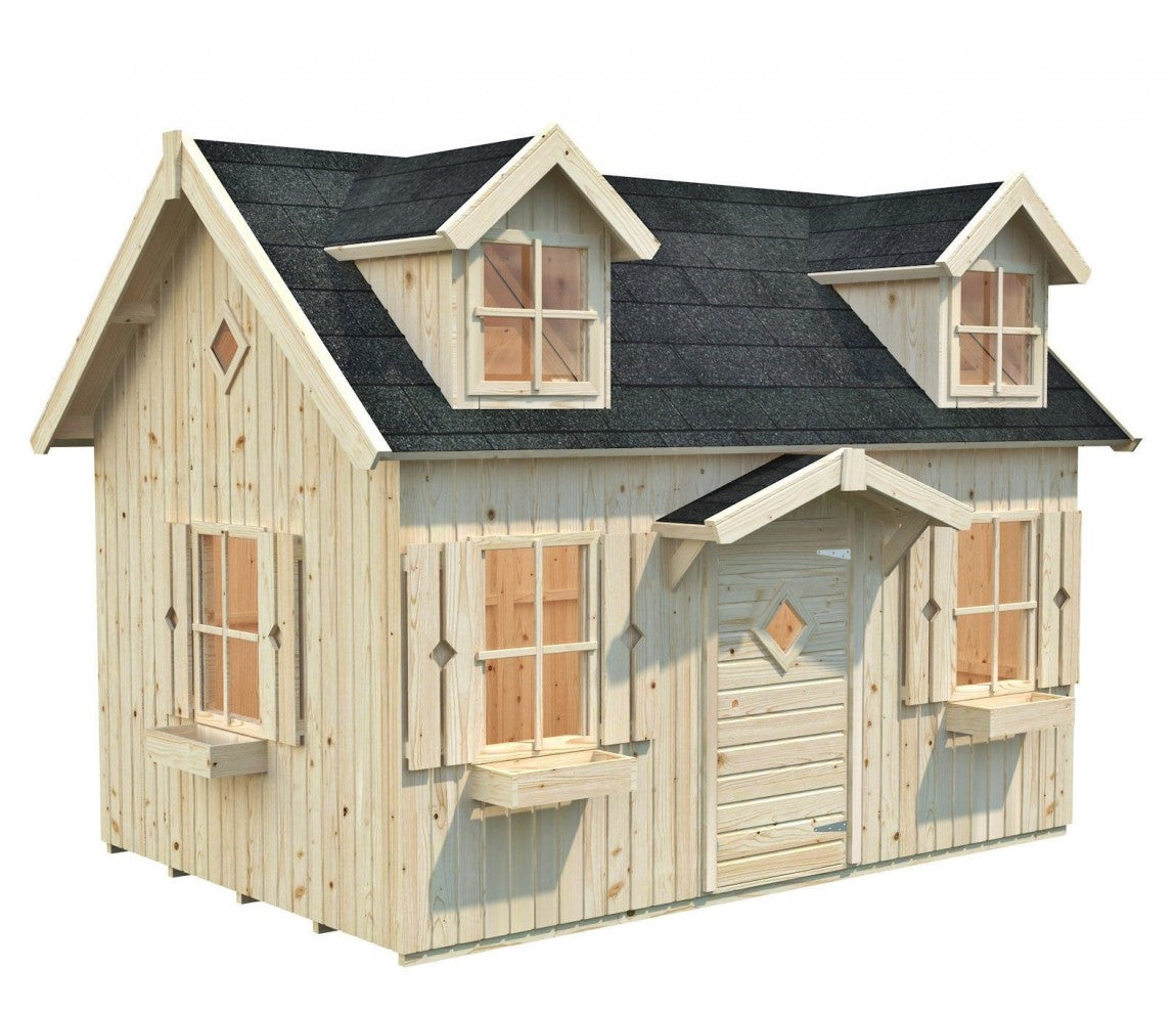 Allwood | Playhouse Wonderland | 59 Sqf + 16 Sqf Mini Loft