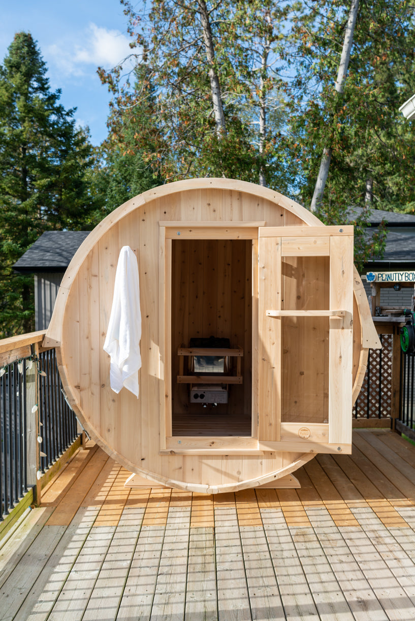 Leisurecraft CT Harmony Barrel Sauna Woodburning