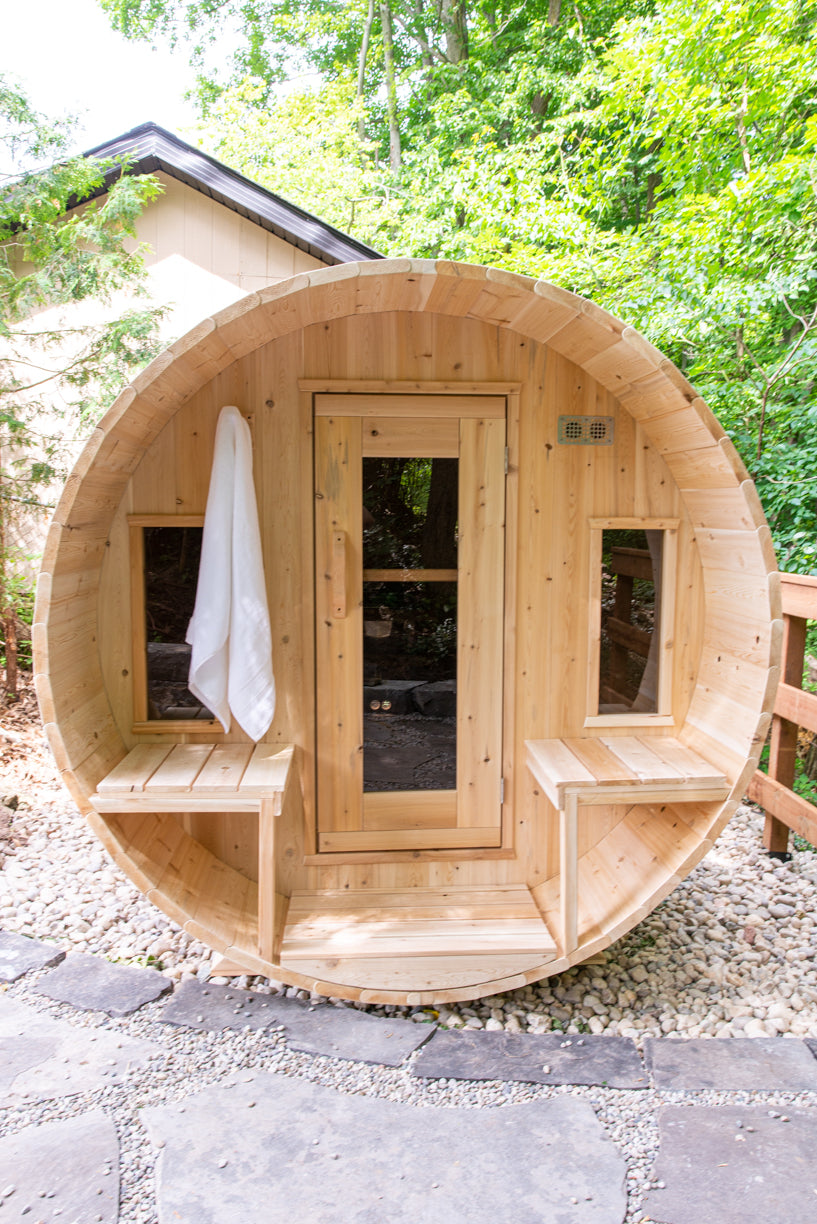Leisurecraft CT Tranquility Barrel Sauna Woodburning