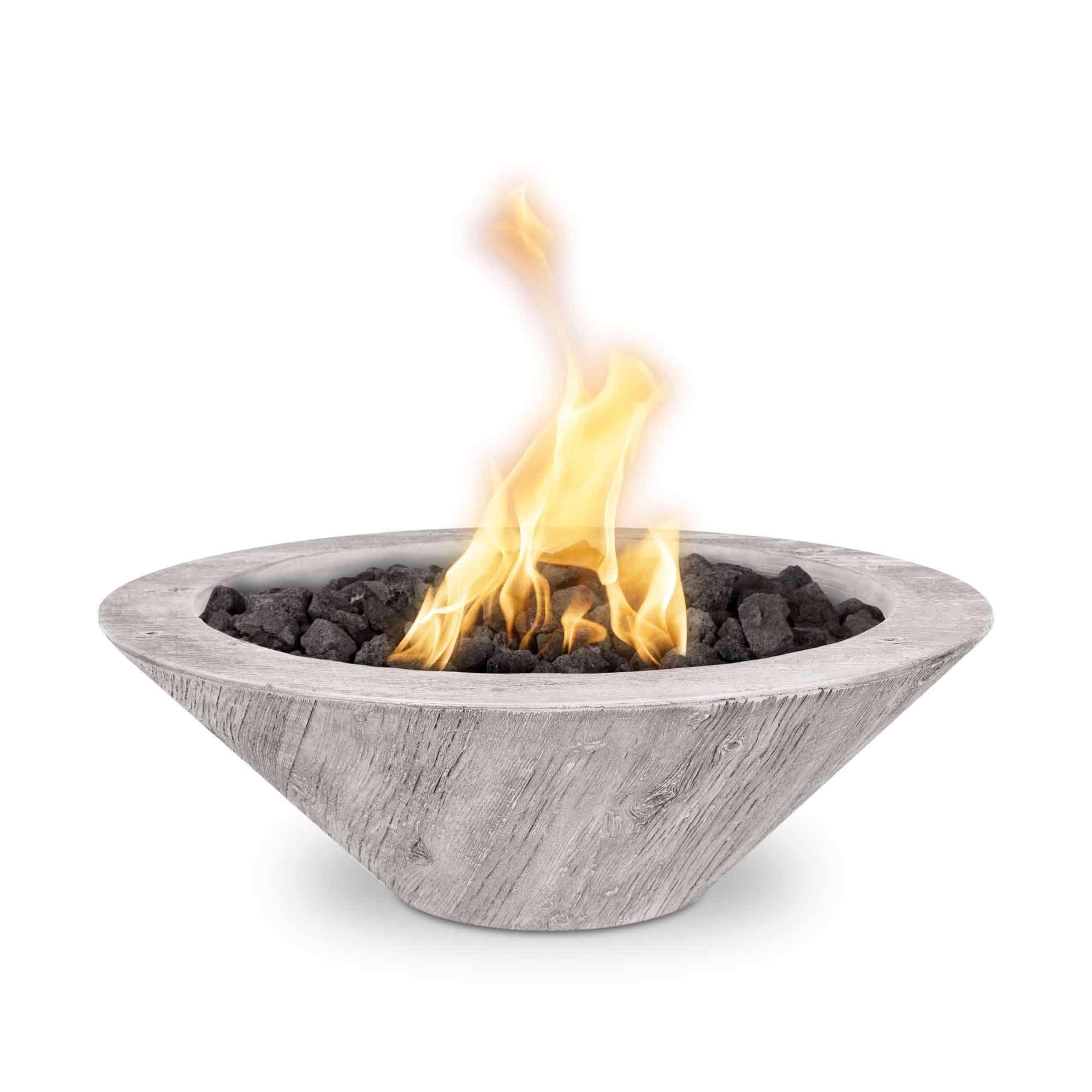 The Outdoor Plus Cazo Fire Bowl - GFRC Wood Grain