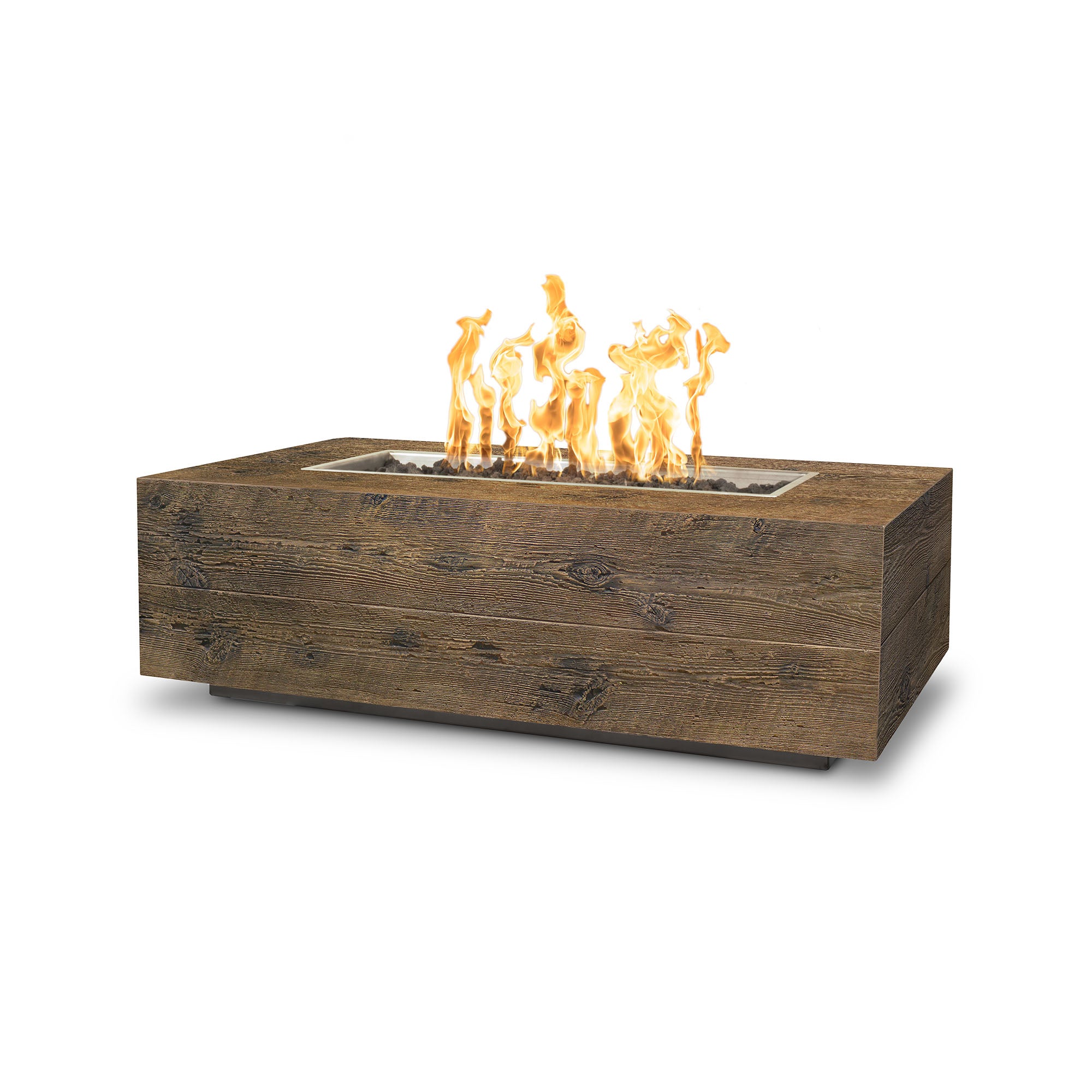 The Outdoor Plus Coronado Fire Pit - GFRC Wood Grain