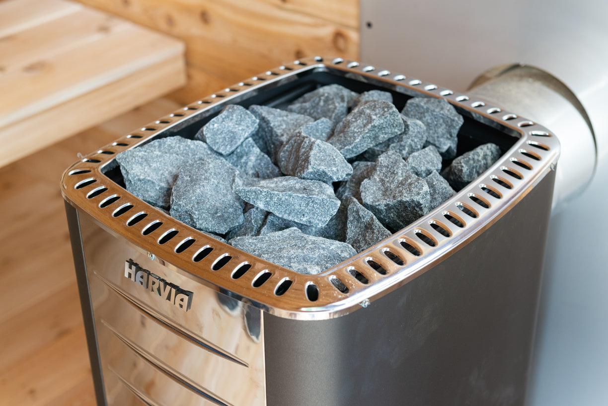 Leisurecraft CT Georgian Cabin Sauna with Built-In Front Porch Woodburning