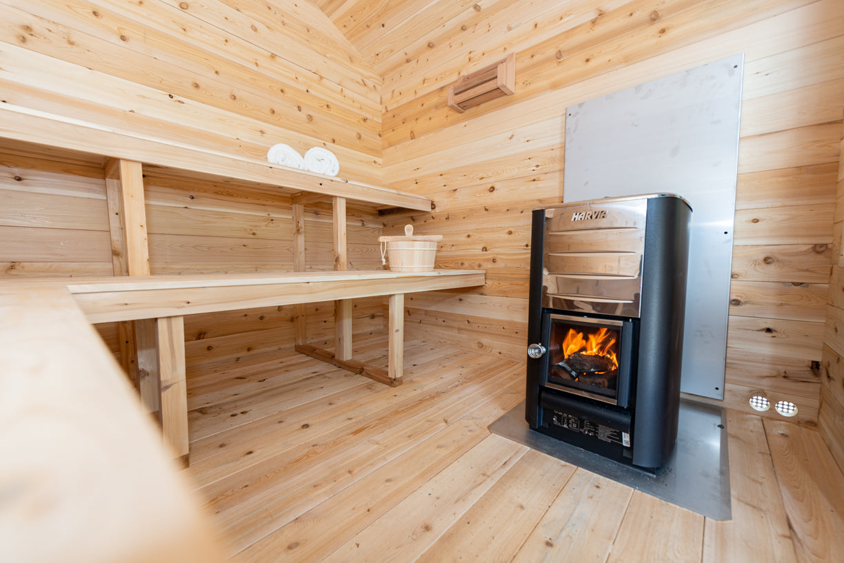 Leisurecraft CT Georgian Cabin Sauna Woodburning