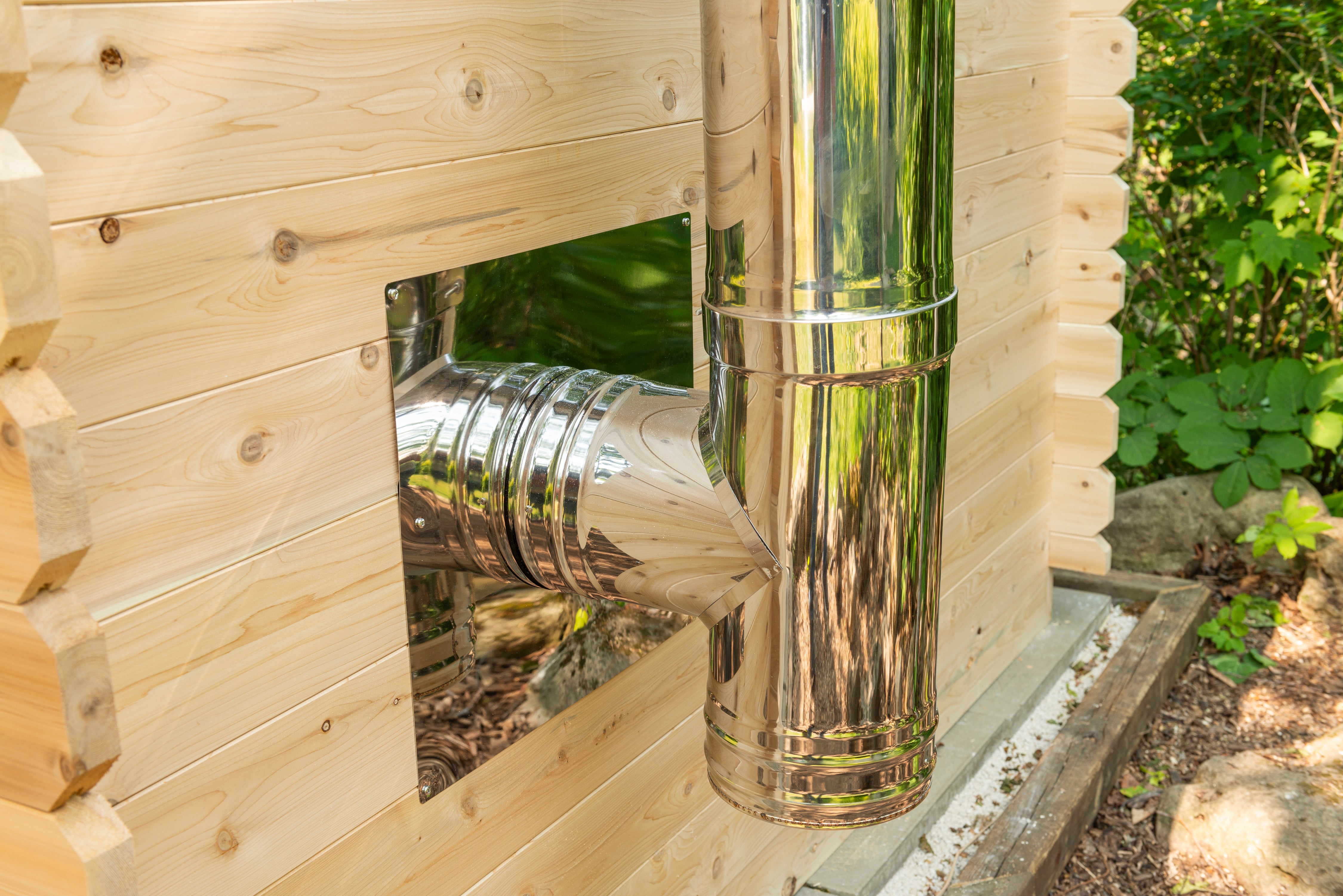 Leisurecraft CT Georgian Cabin Sauna with Changeroom Woodburning