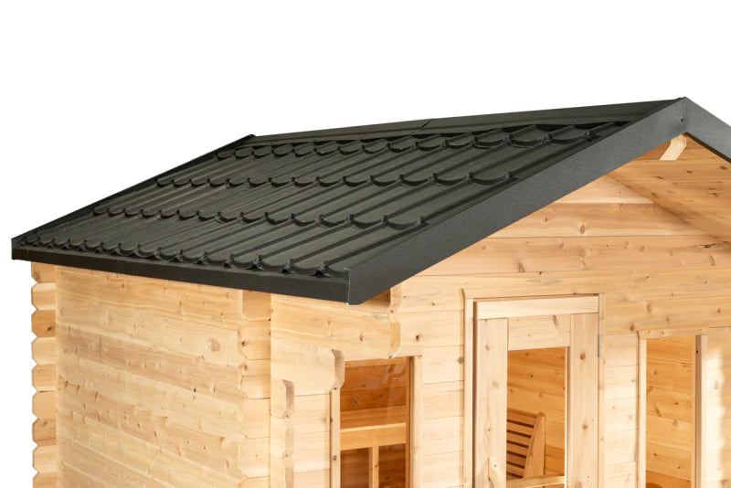 Leisurecraft CT Georgian Cabin Sauna with Built-In Front Porch