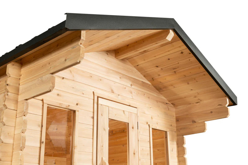 Leisurecraft CT Georgian Cabin Sauna with Built-In Front Porch