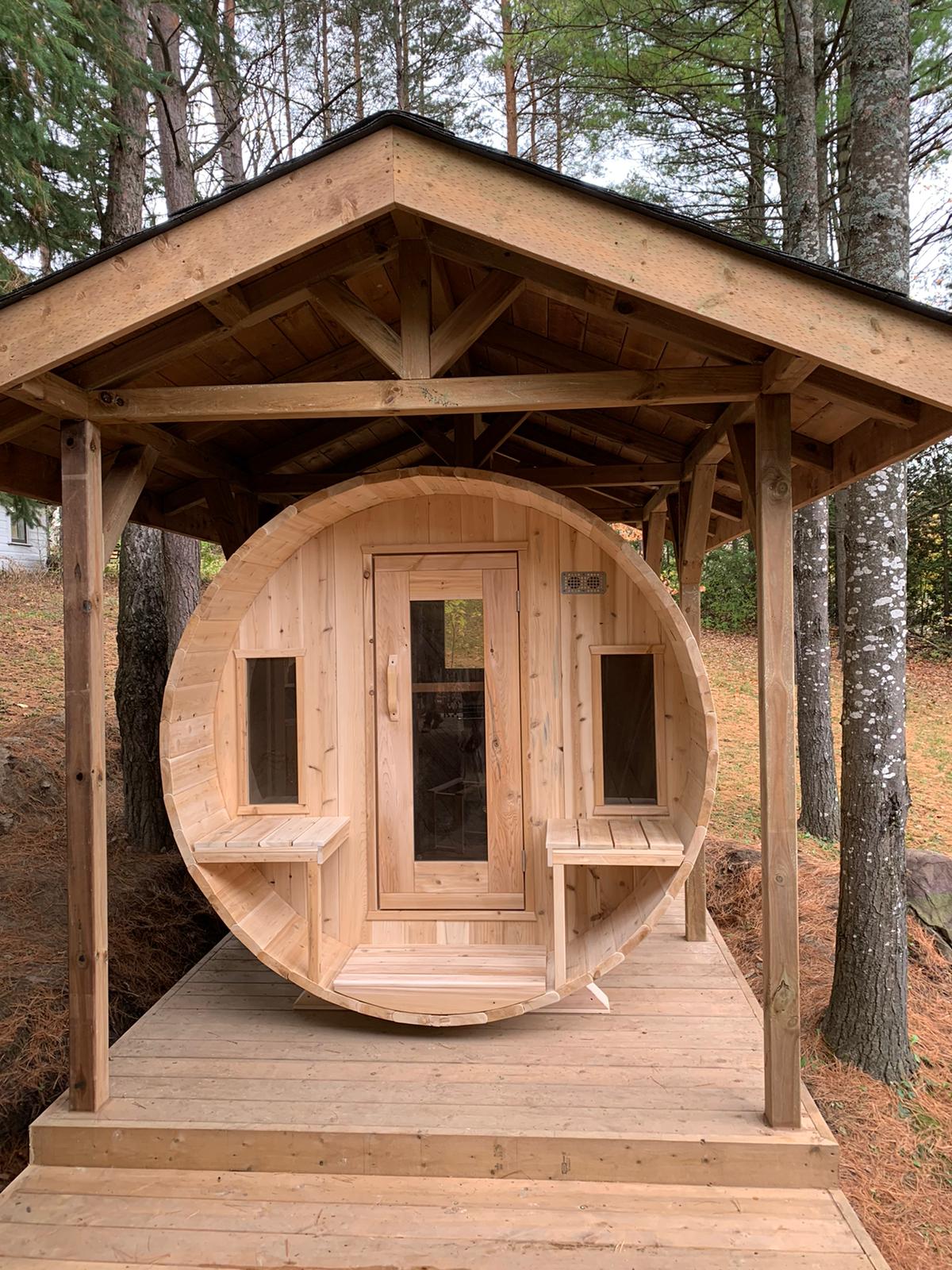 Leisurecraft CT Tranquility Barrel Sauna Woodburning