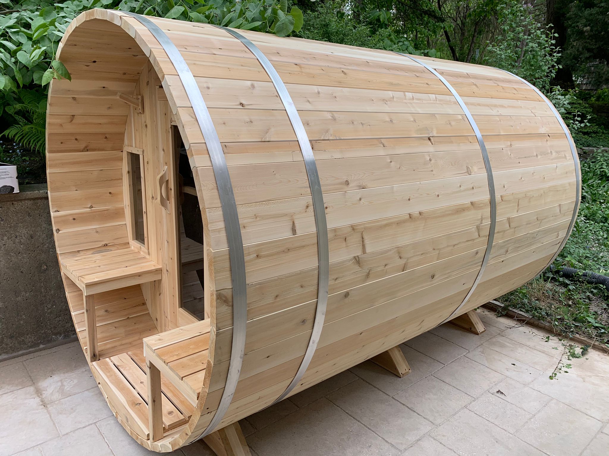 Leisurecraft CT Tranquility Barrel Sauna Woodburning