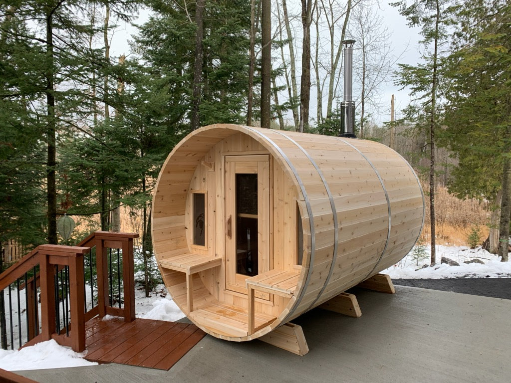 Leisurecraft CT Tranquility Barrel Sauna Woodburning