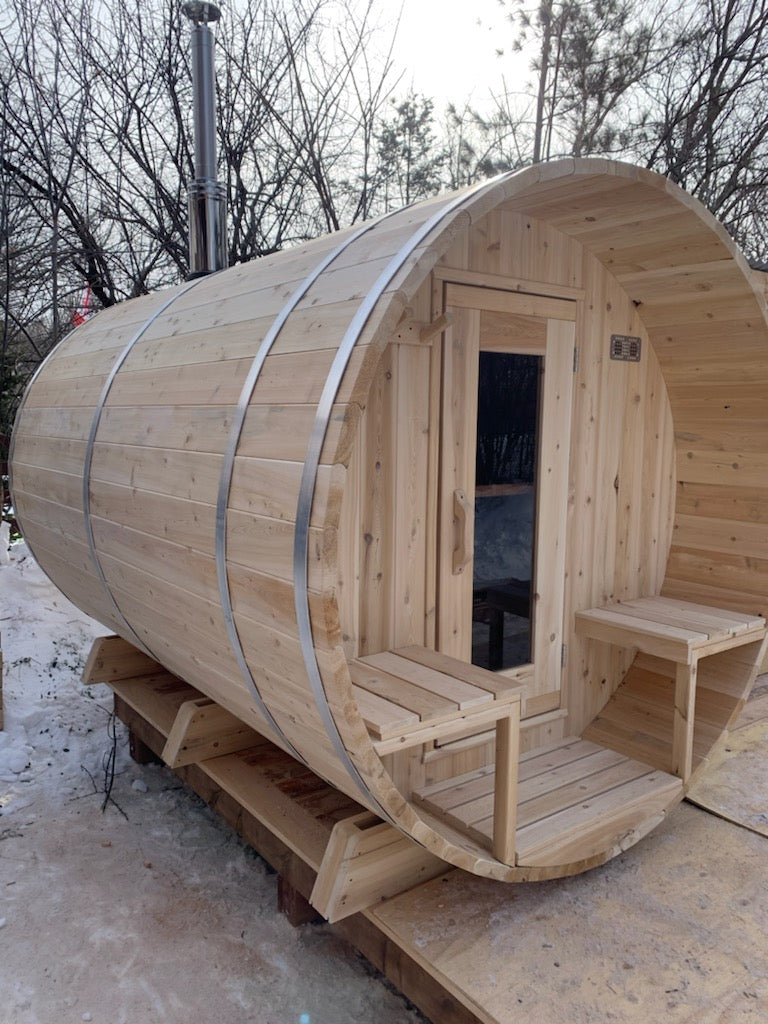 Leisurecraft CT Serenity Barrel Sauna Woodburning