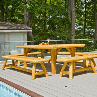 96" Outdoor Dining Bench