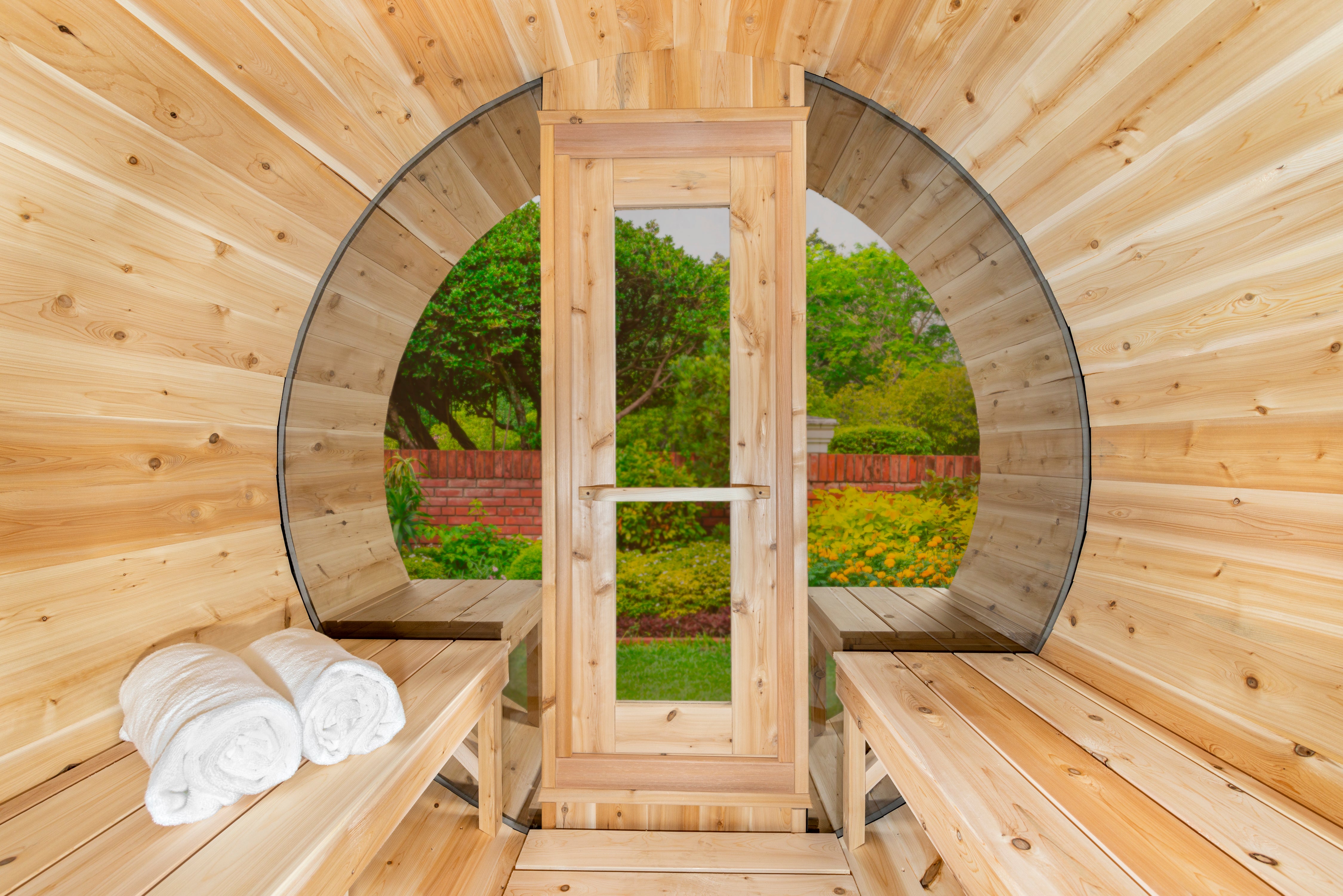 Leisurecraft CT Tranquility MP Barrel Sauna Woodburning