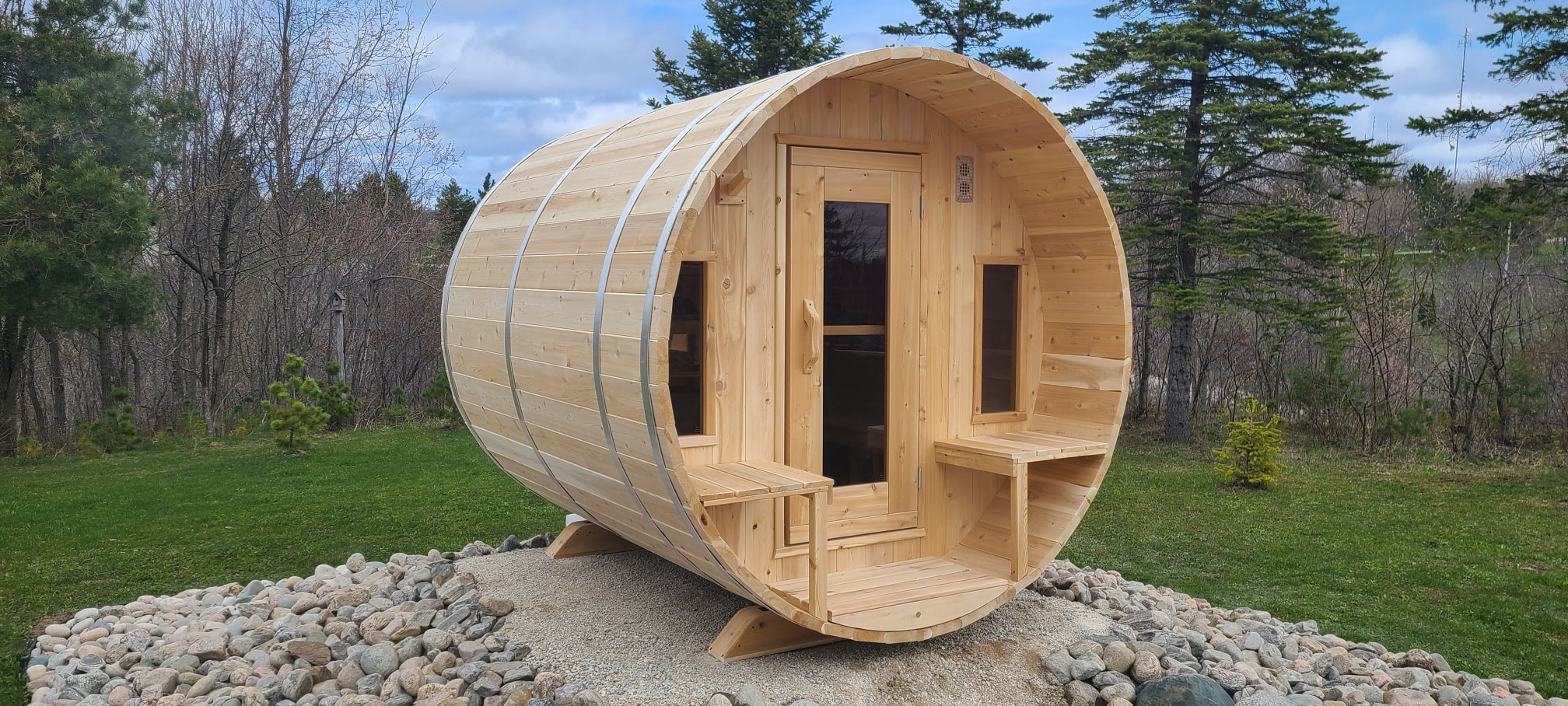 Leisurecraft CT Tranquility Barrel Sauna Woodburning