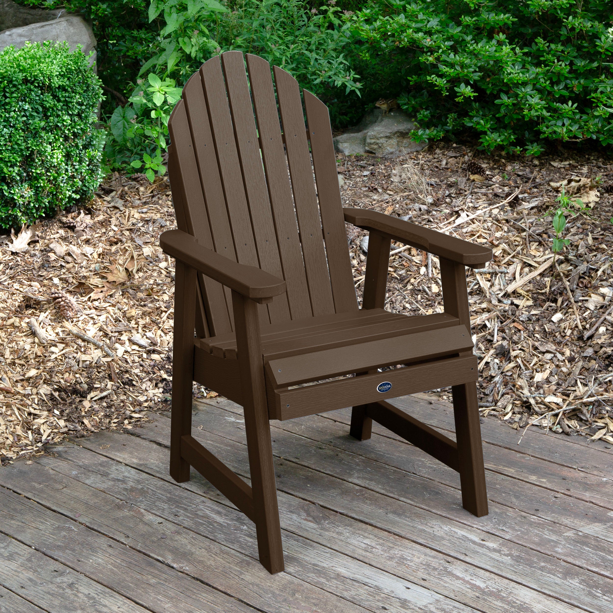 Sequoia Professional Horizon Adirondack Deck Dining Chair Dining Height