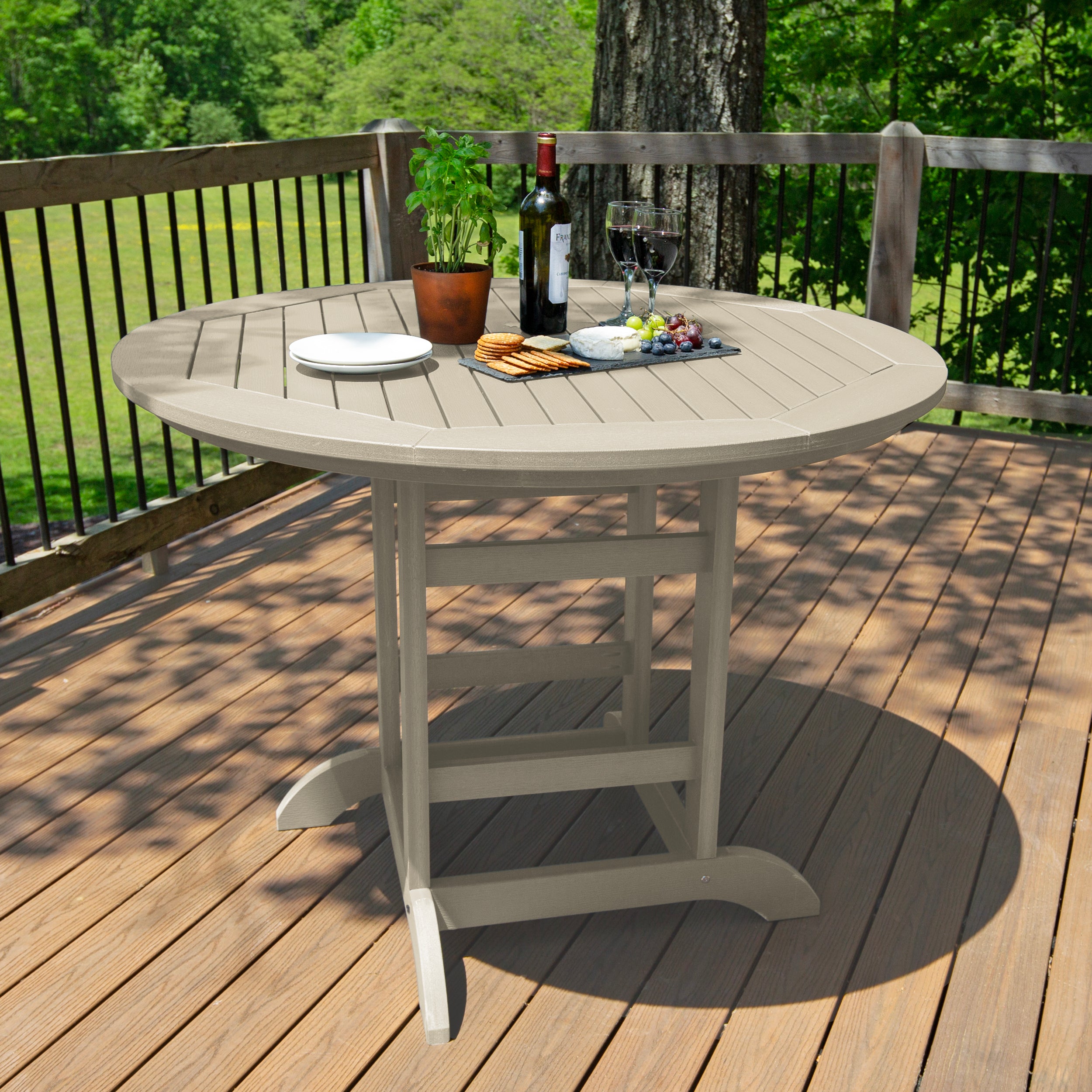 Sequoia Professional Homestead Round Dining Table - 48" Counter Height