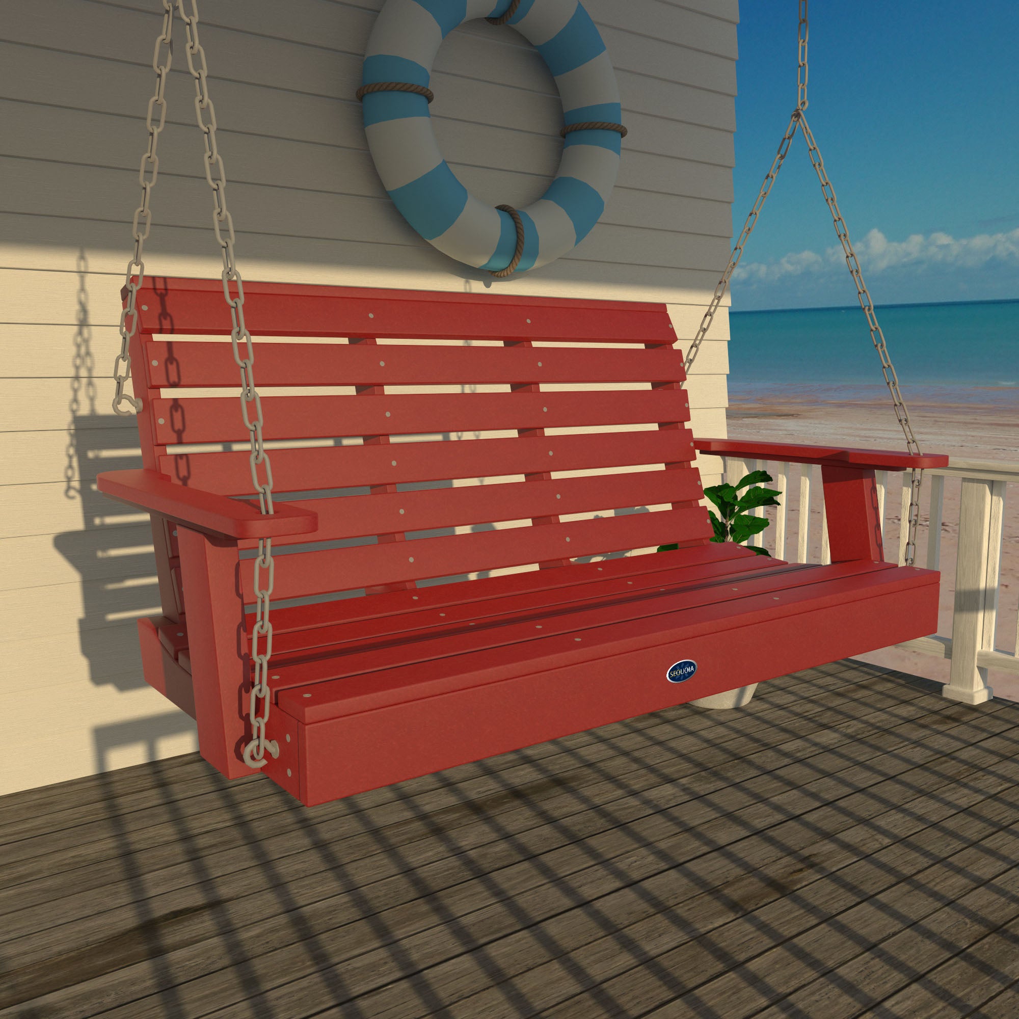 Sequoia Professional Sunrise Coast Porch Swing 4ft.