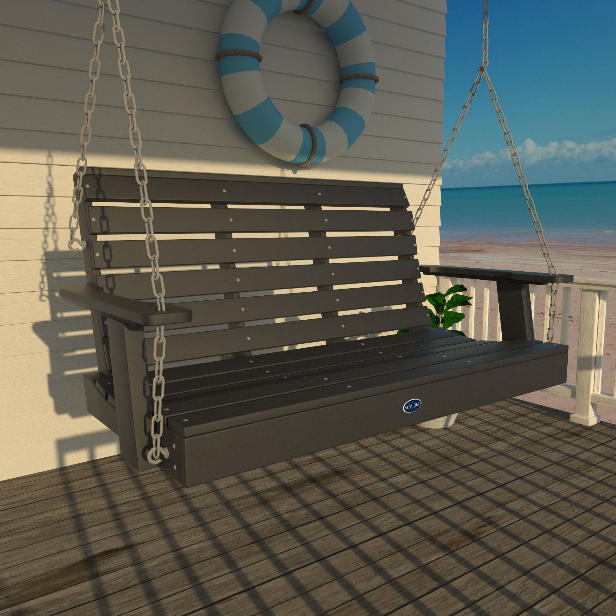 Sequoia Professional Sunrise Coast Porch Swing 4ft.