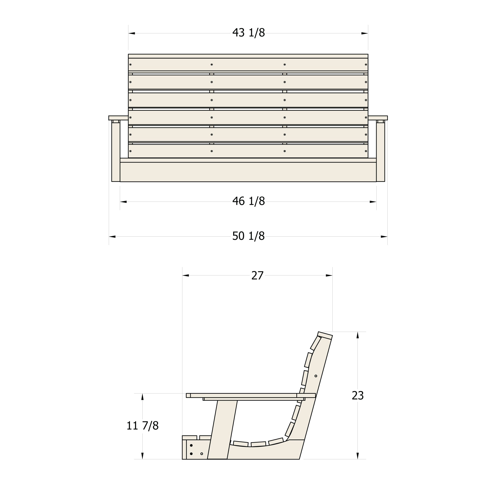 Sequoia Professional Sunrise Coast Porch Swing 4ft.