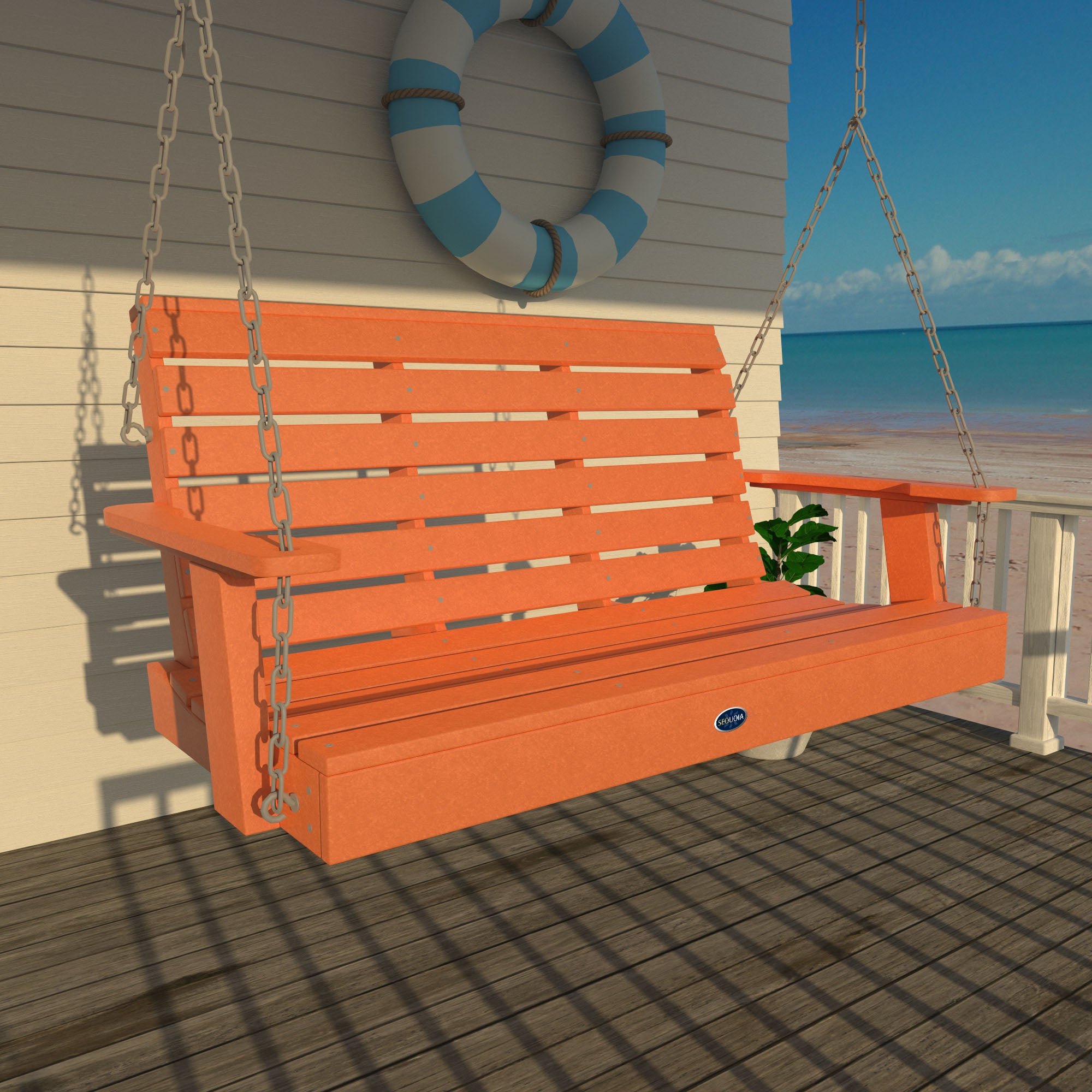 Sequoia Professional Sunrise Coast Porch Swing 4ft.