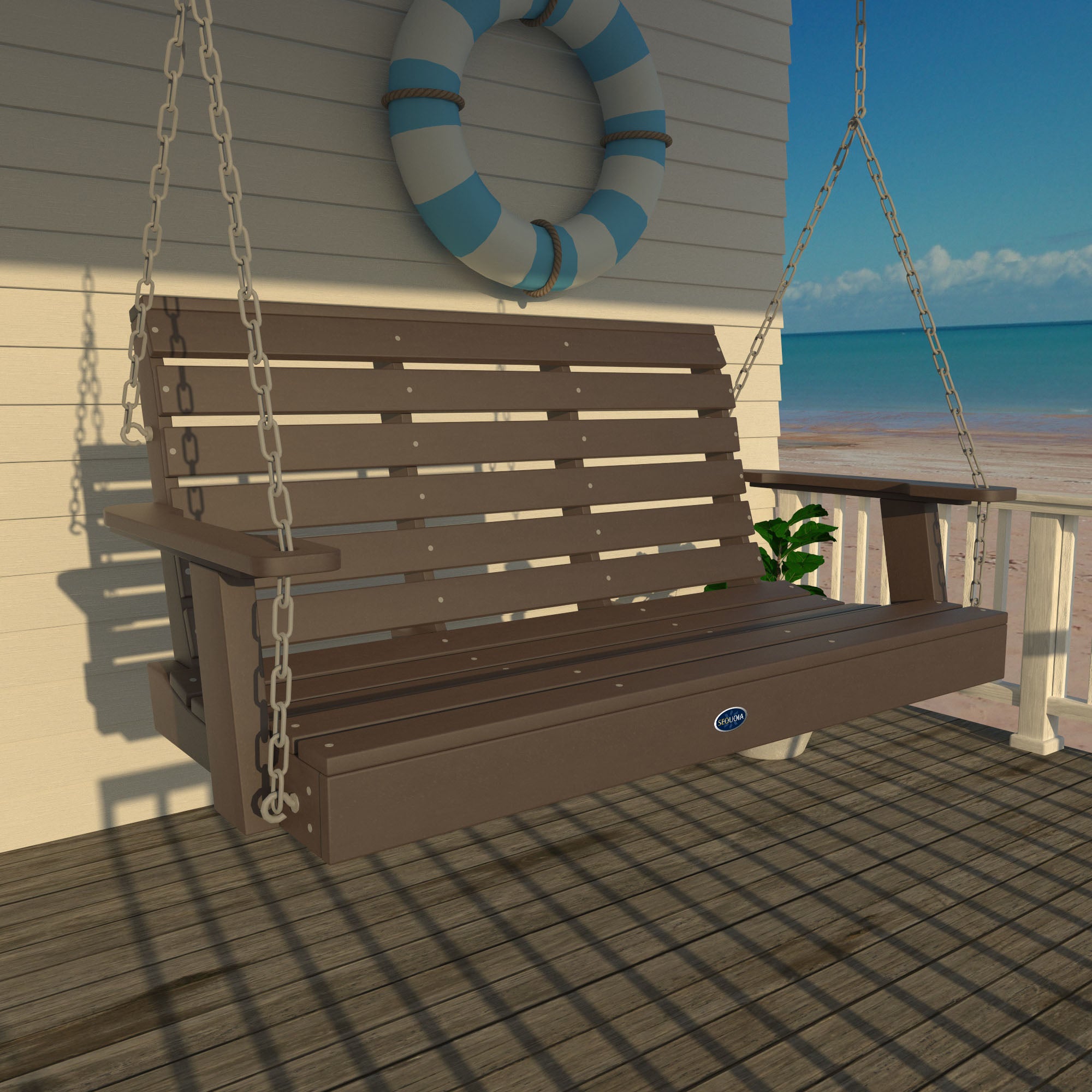 Sequoia Professional Sunrise Coast Porch Swing 4ft.
