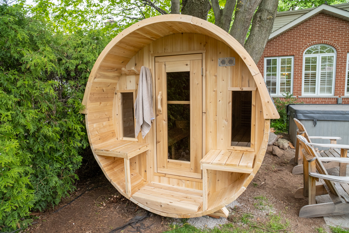 Leisurecraft CT Tranquility Barrel Sauna Woodburning