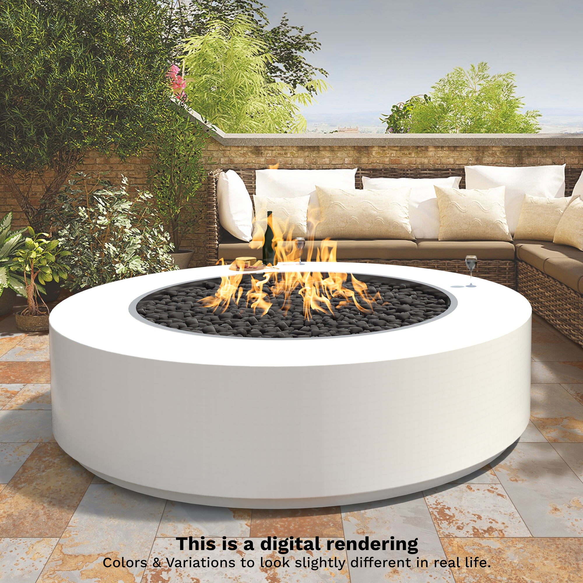 The Outdoor Plus Unity Fire Pit - Powder Coated Finish