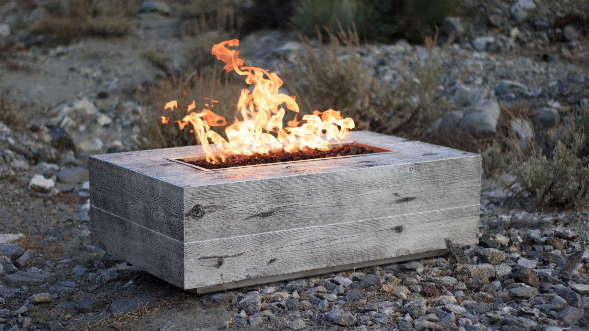 The Outdoor Plus Coronado Fire Pit - GFRC Wood Grain