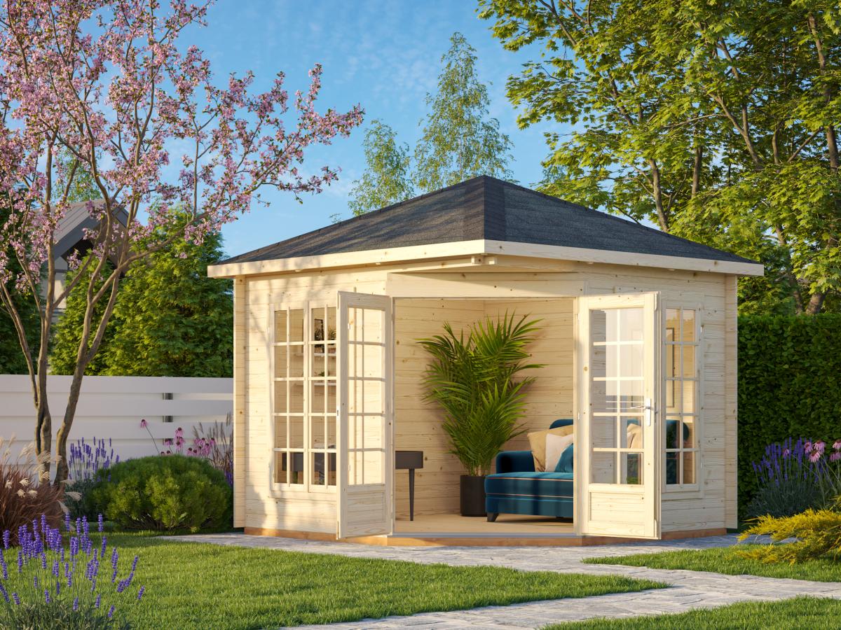 Allwood | Melanie Classic Corner Cabin Summer House | 75 sqft