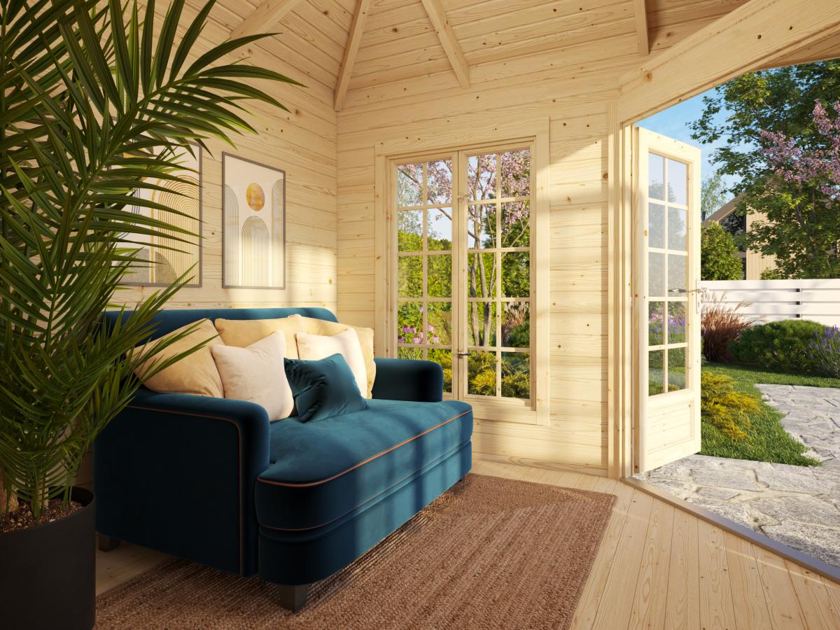 Allwood | Melanie Classic Corner Cabin Summer House | 75 sqft