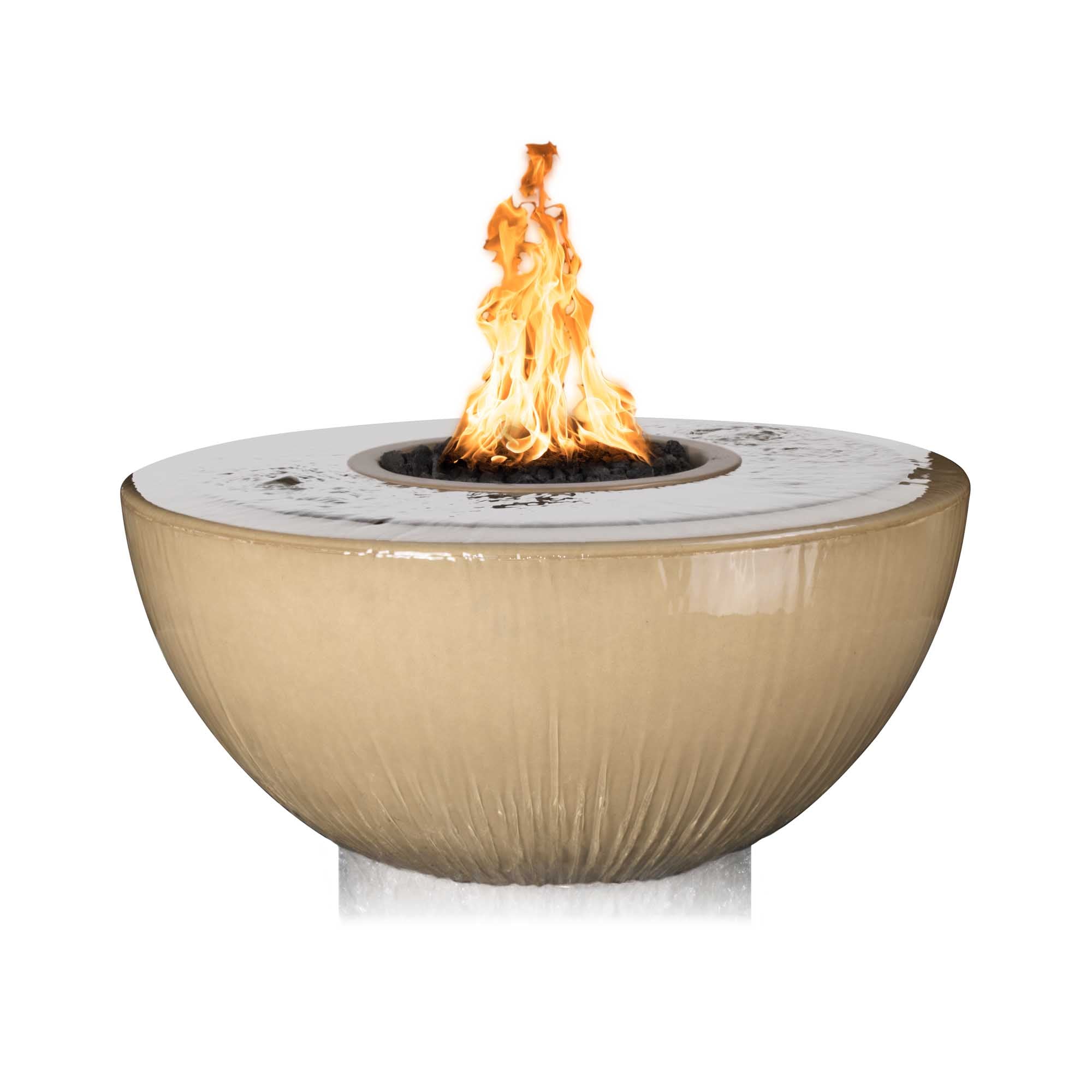 The Outdoor Plus Sedona 360° Spill Fire & Water Bowl - GFRC Concrete