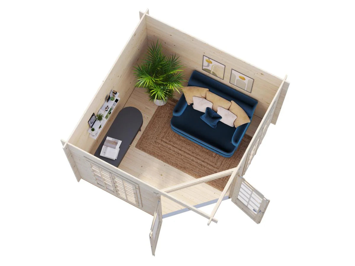 Allwood | Melanie Classic Corner Cabin Summer House | 75 sqft