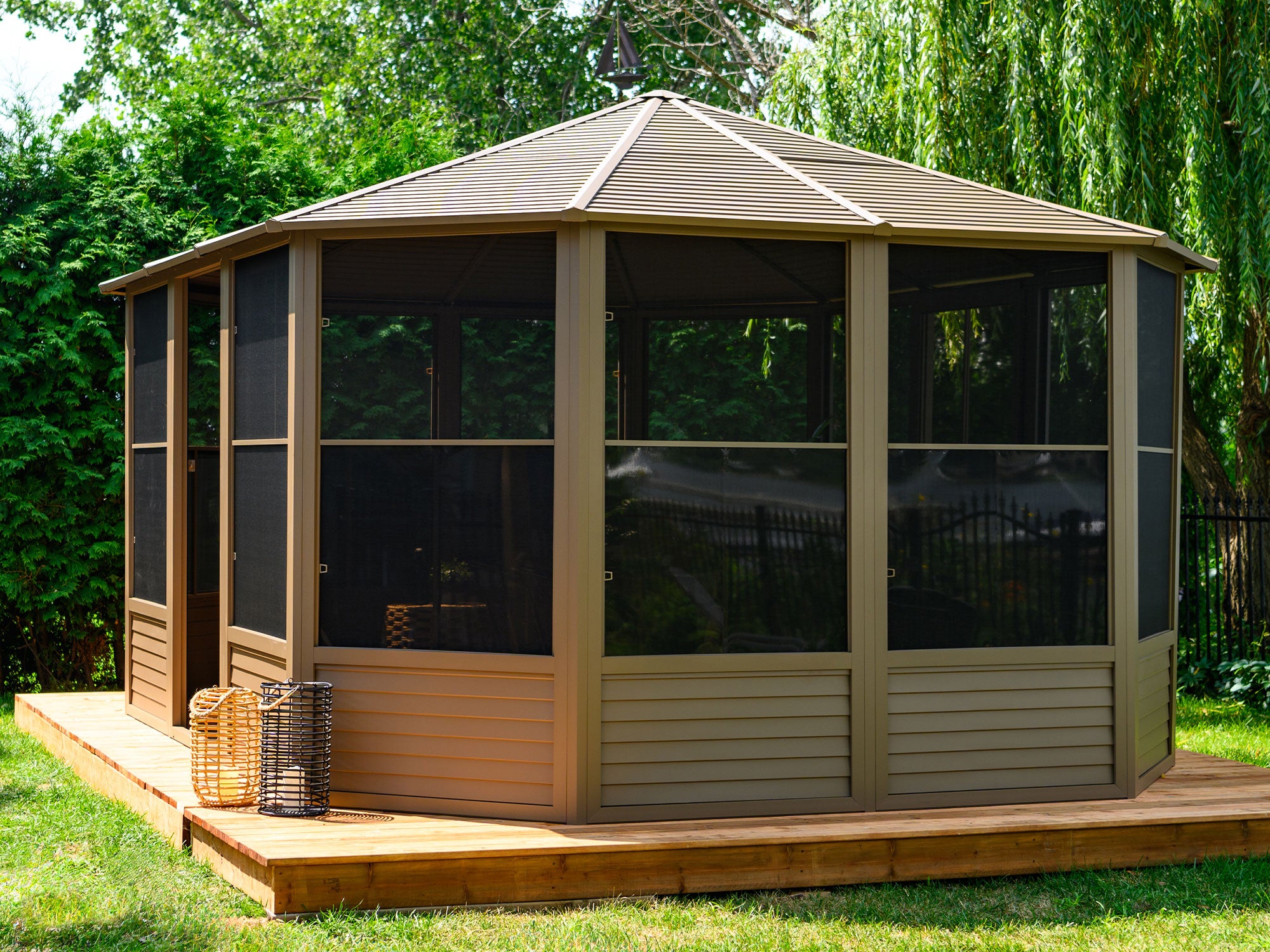 Gazebo Penguin Florence Solarium 12' x 15' Metal Roof