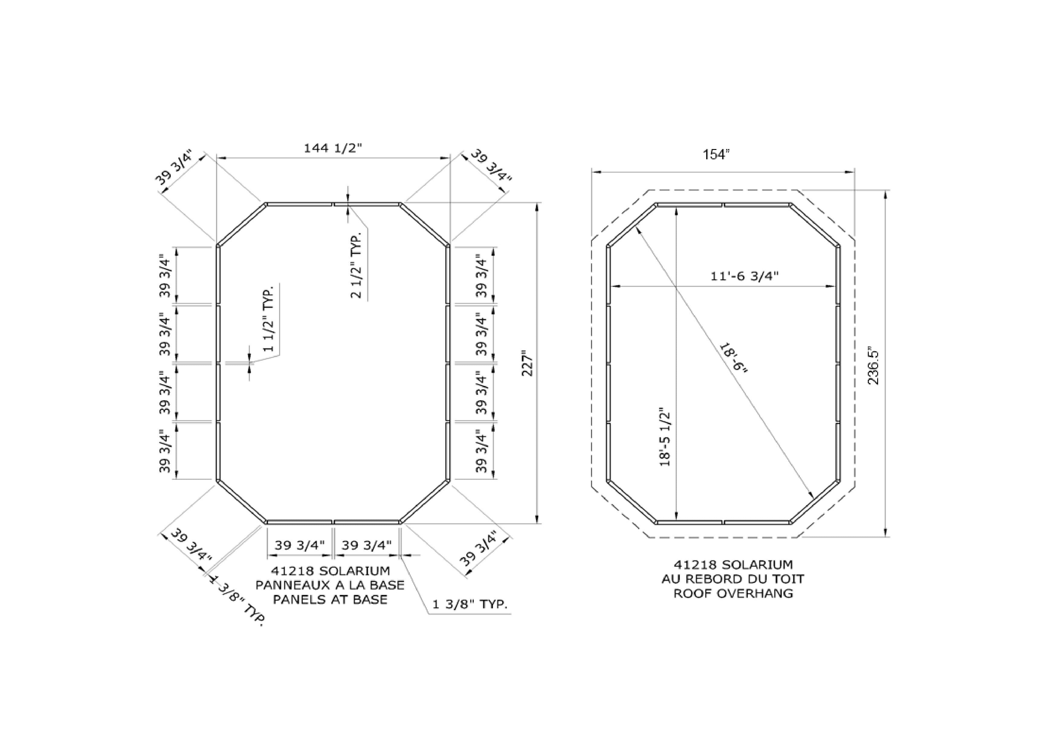 Gazebo Penguin Florence Solarium 12' x 18' Metal Roof