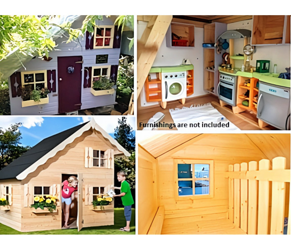 Allwood | Playhouse Rascal | 41 Sqf + 25 Sqf Mini Loft