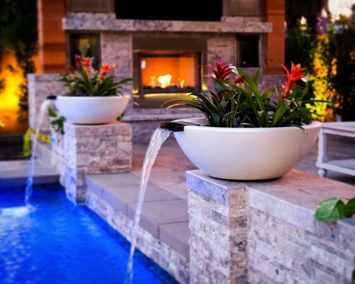 The Outdoor Plus Sedona Planter & Water Bowl - GFRC Concrete