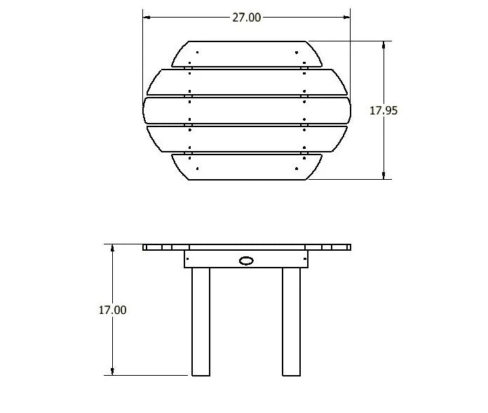 Sequoia Professional Lighthouse Side Table