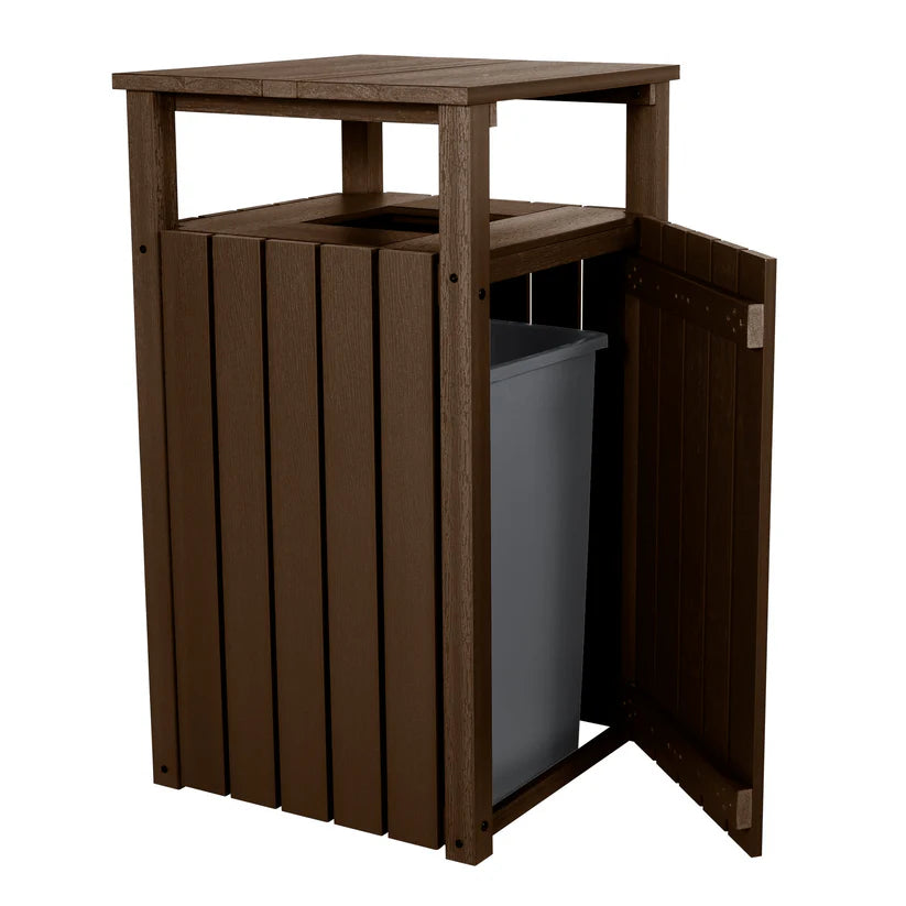 Sequoia Professional Commercial Trash Can with Hood