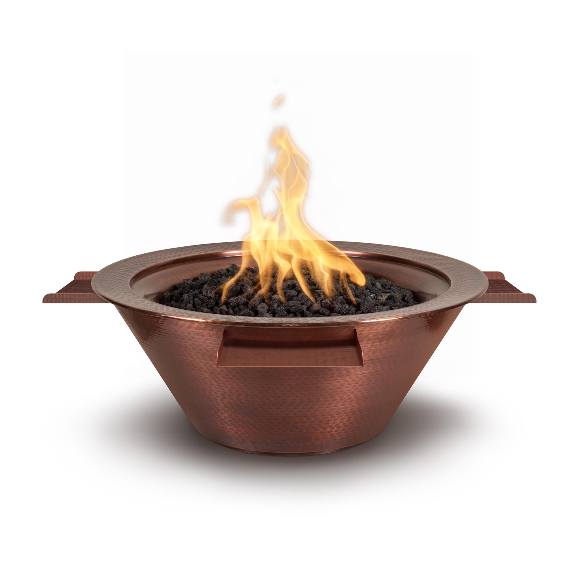 The Outdoor Plus Cazo 4-Way Spill Fire & Water Bowl - Hammered Copper