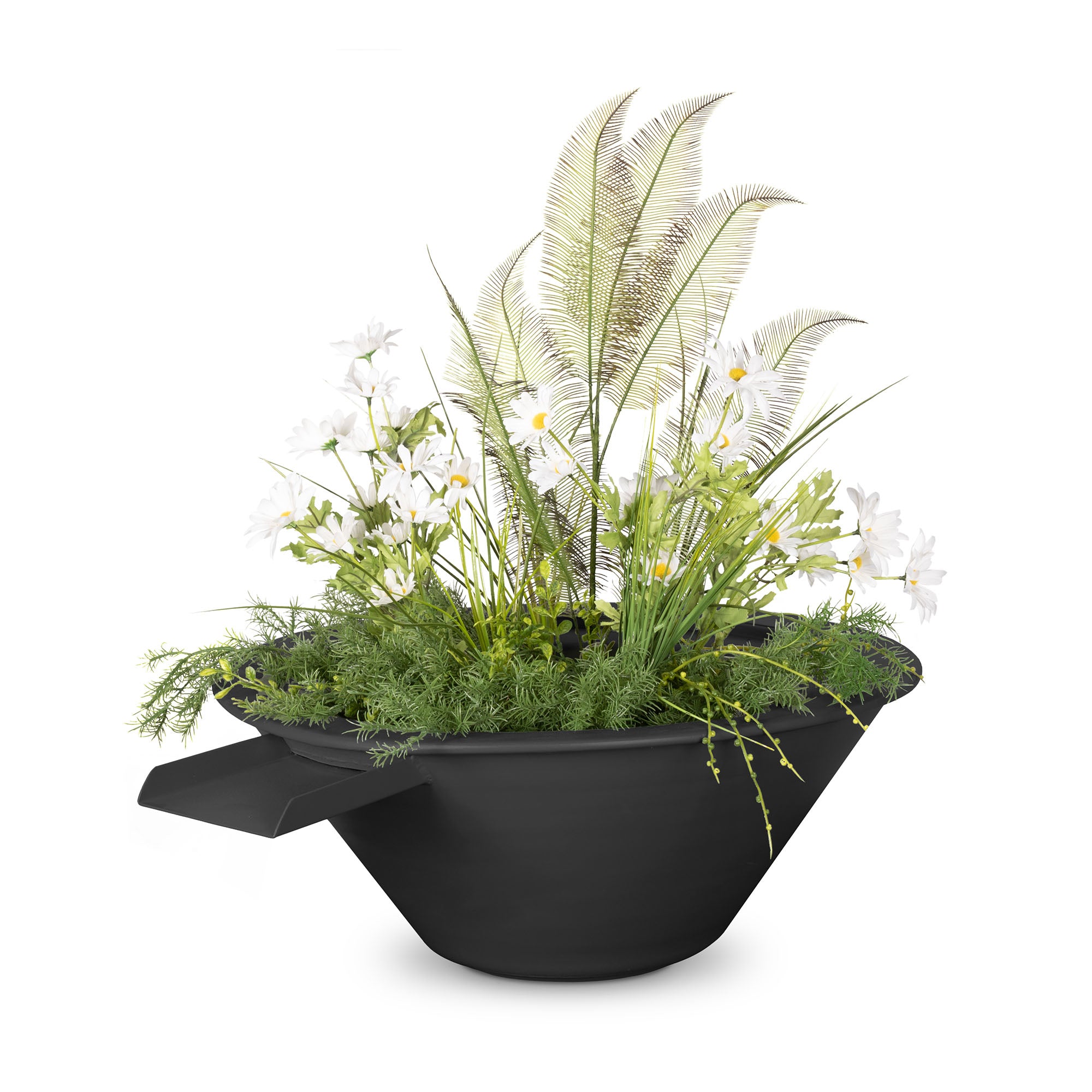 The Outdoor Plus Cazo Planter & Water Bowl - Metal Powder Coat