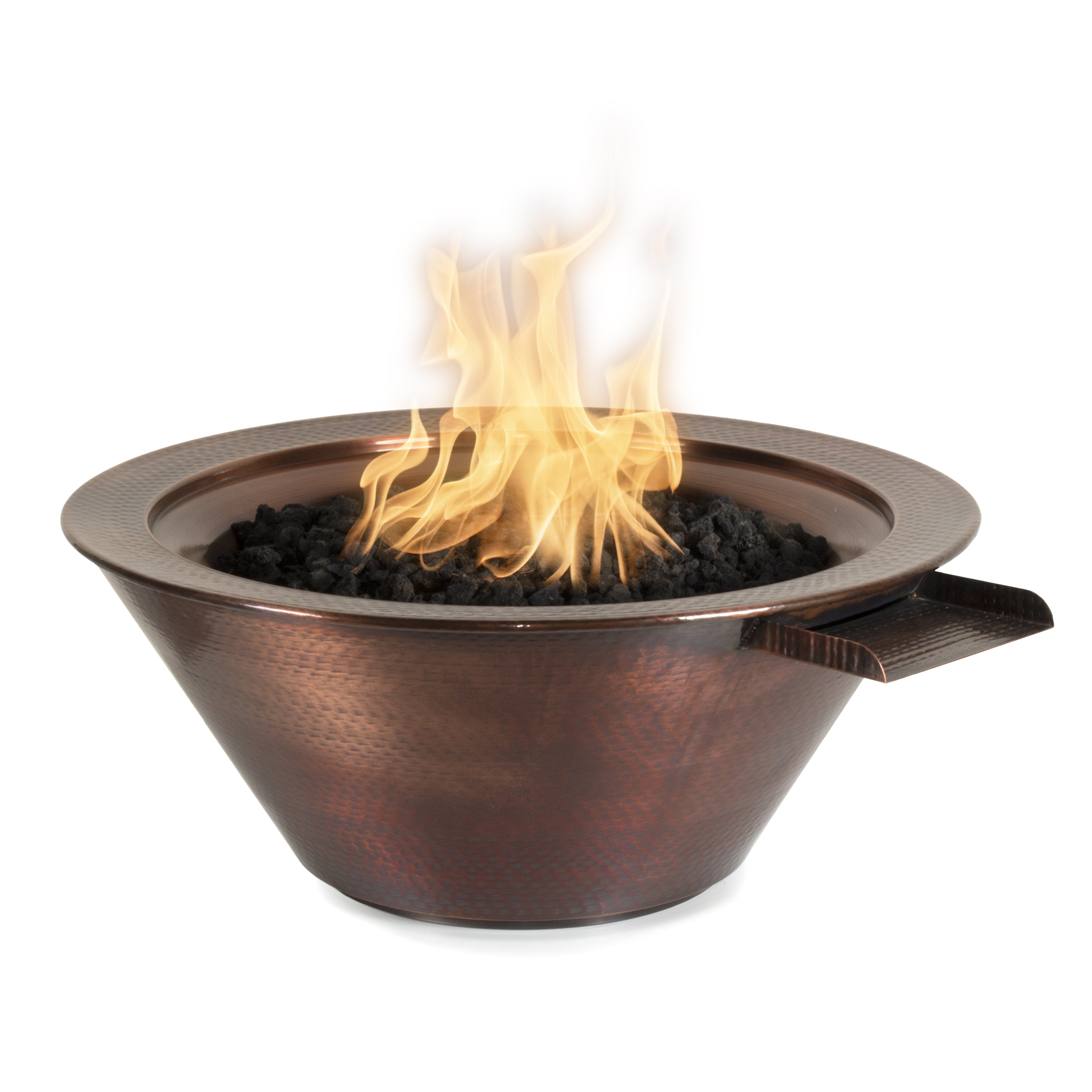 The Outdoor Plus Cazo Fire & Water Bowl - Hammered Copper