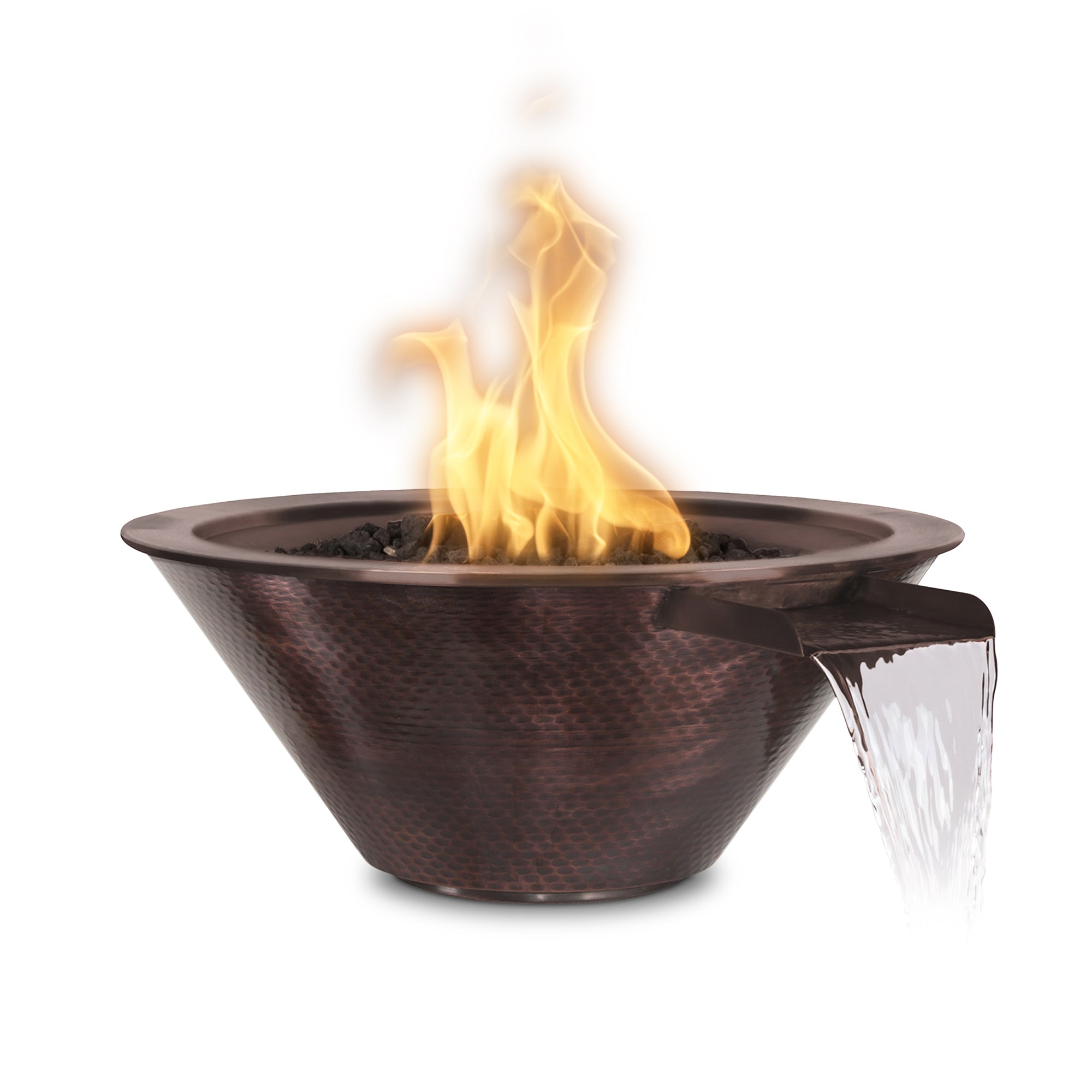 The Outdoor Plus Cazo Fire & Water Bowl - Hammered Copper