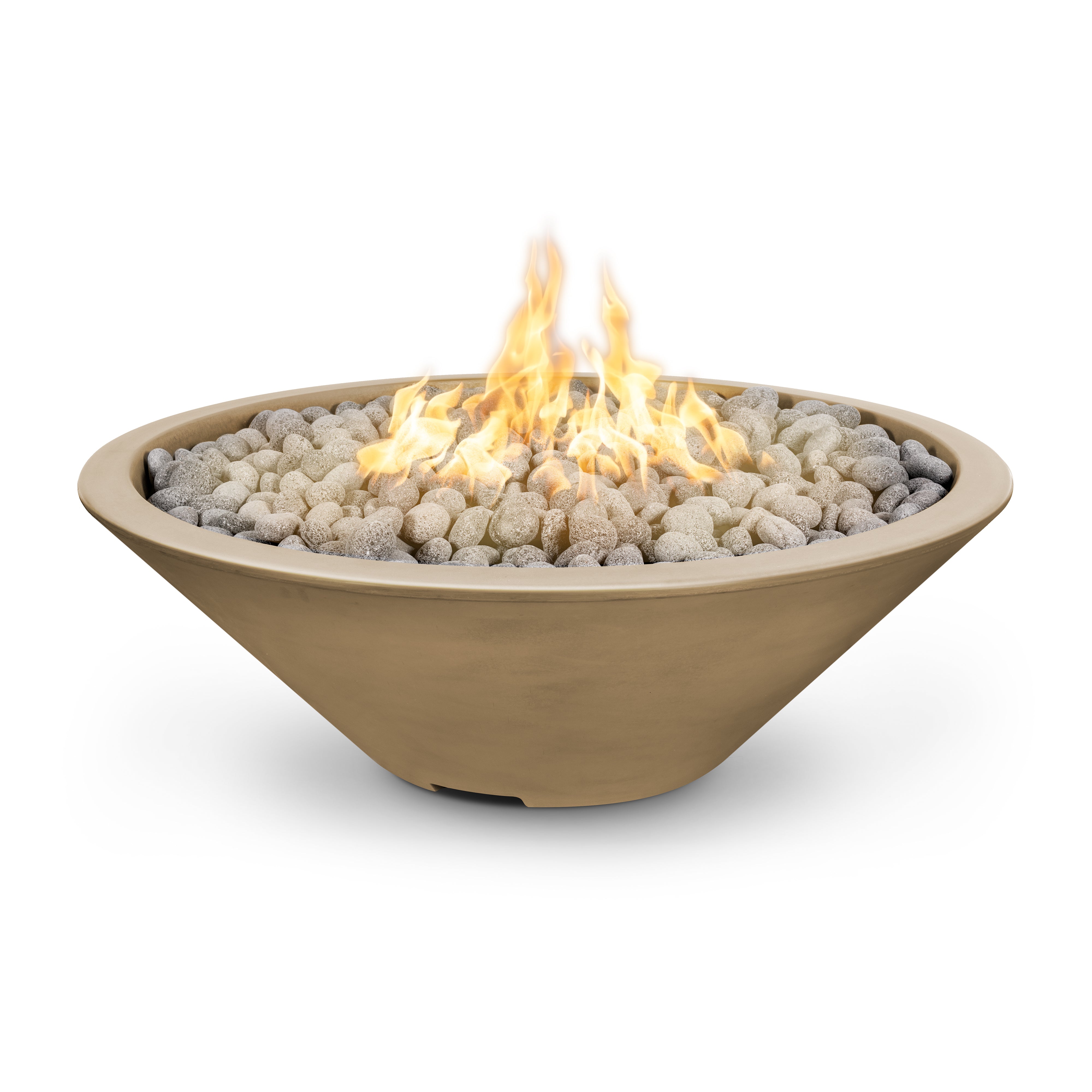 The Outdoor Plus Cazo Narrow Ledge Fire Pit - GFRC Concrete