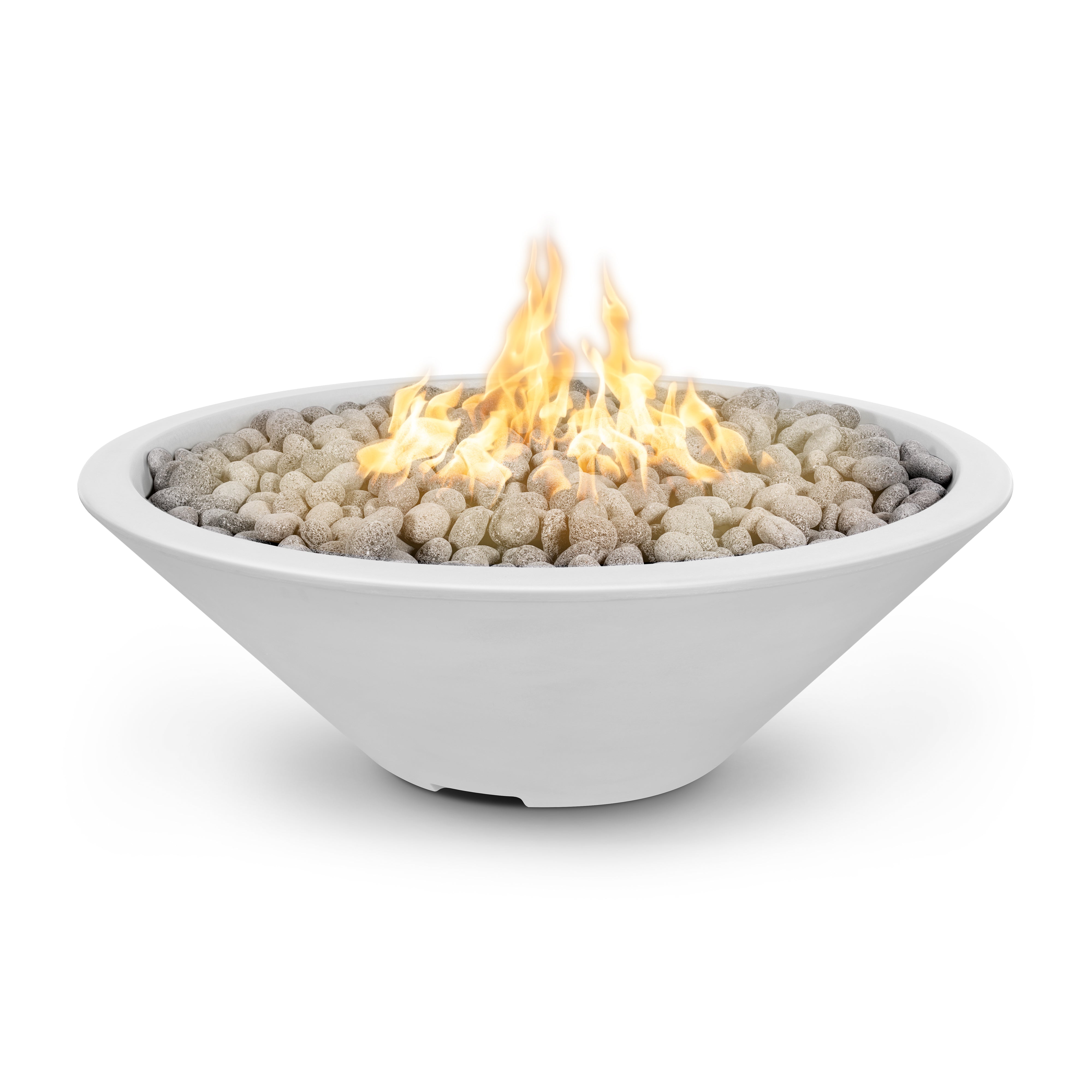 The Outdoor Plus Cazo Narrow Ledge Fire Pit - GFRC Concrete