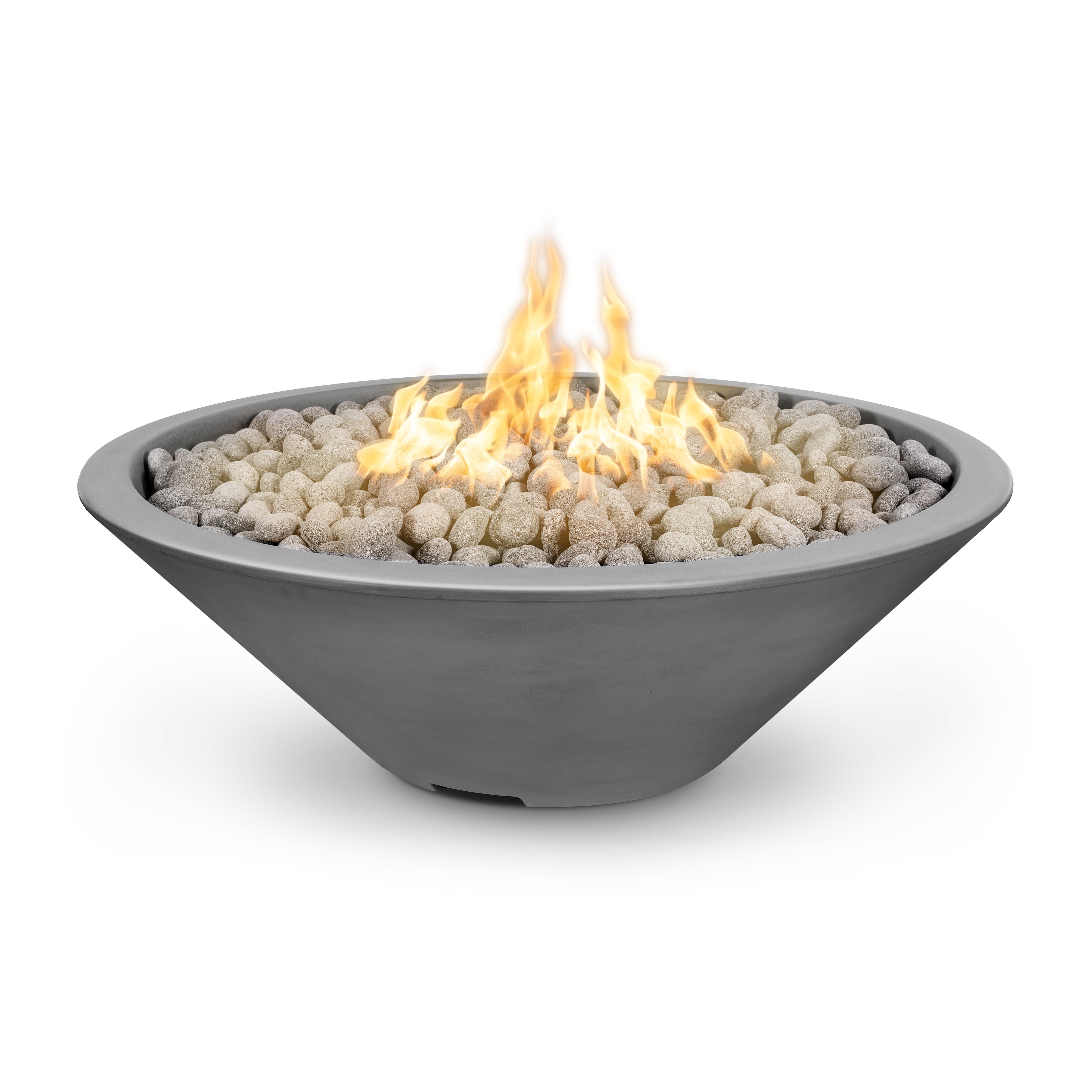 The Outdoor Plus Cazo Narrow Ledge Fire Pit - GFRC Concrete