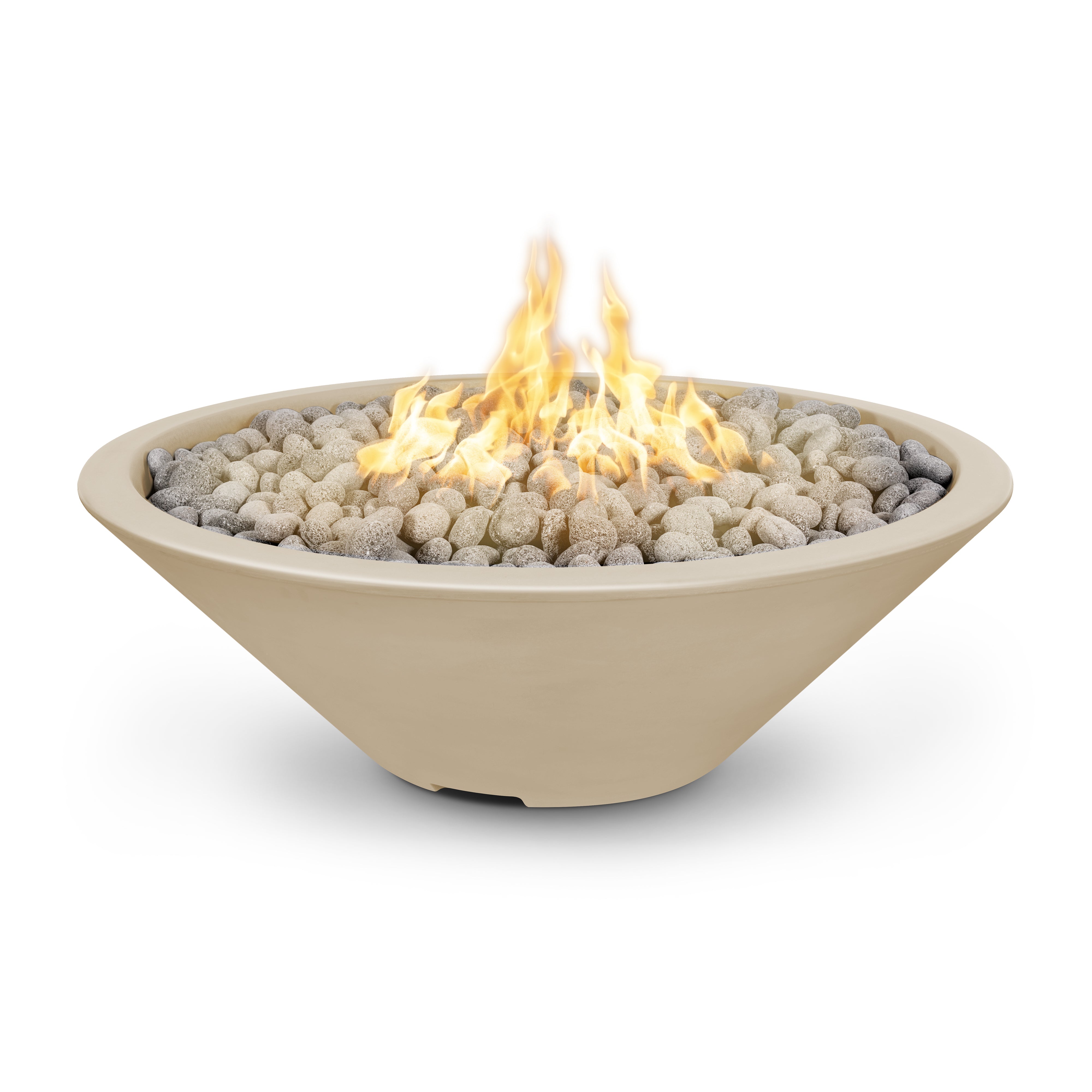 The Outdoor Plus Cazo Narrow Ledge Fire Pit - GFRC Concrete