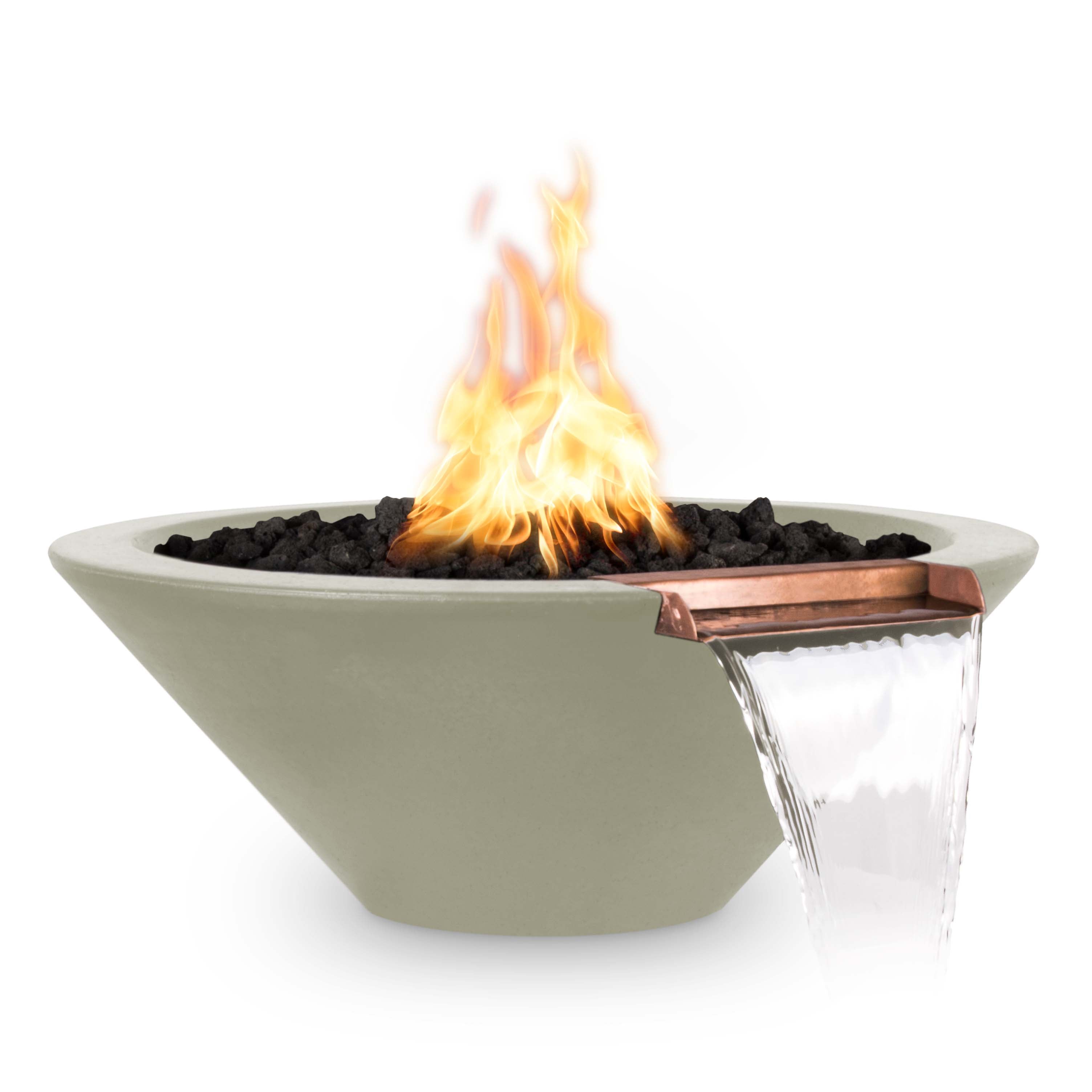 The Outdoor Plus Cazo Fire & Water Bowl - GFRC Concrete