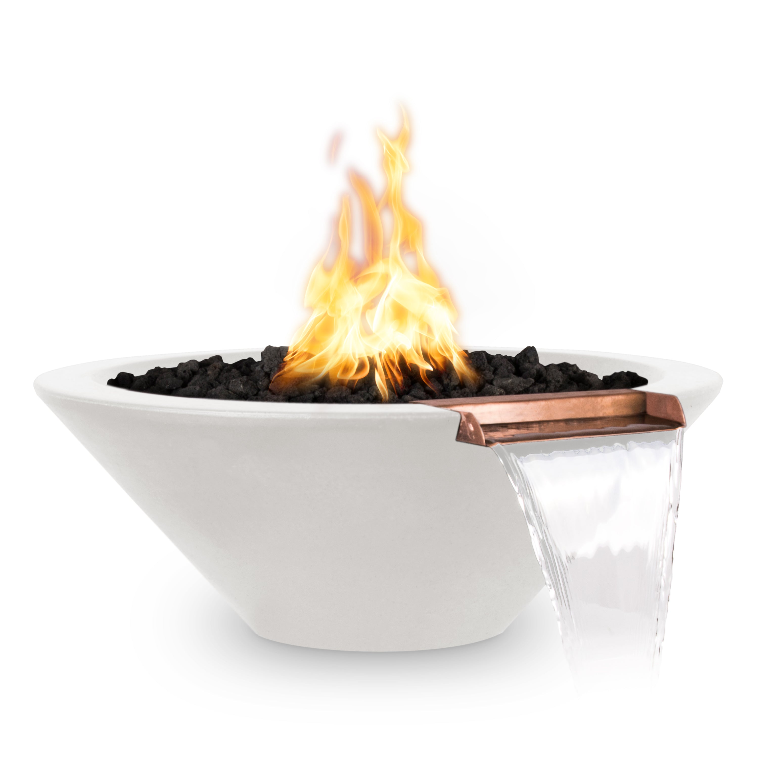 The Outdoor Plus Cazo Fire & Water Bowl - GFRC Concrete